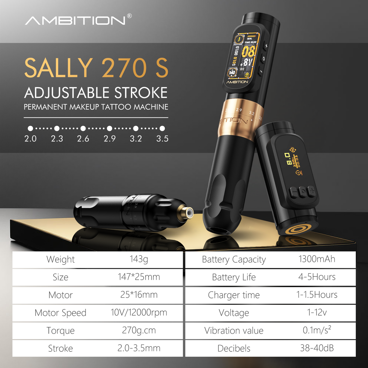 Ambition SALLY 270S Wireless PMU Machine Kit