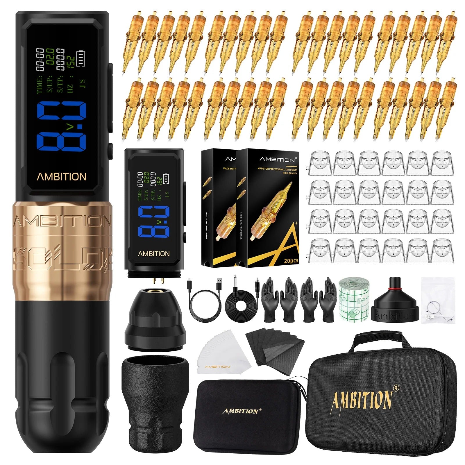 Ambition Soldier270S Wireless Tattoo Machine Kit