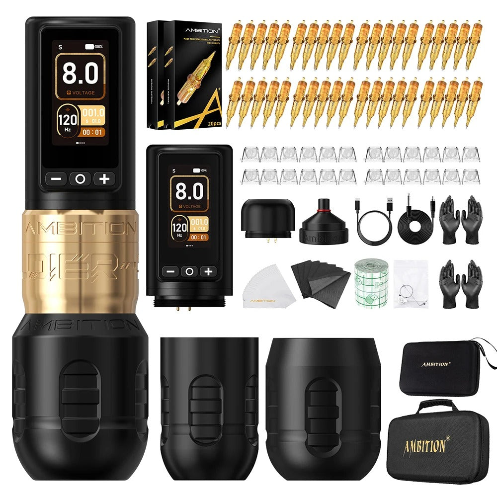 Ambition Soldier270 Wireless Tattoo Machine Kit