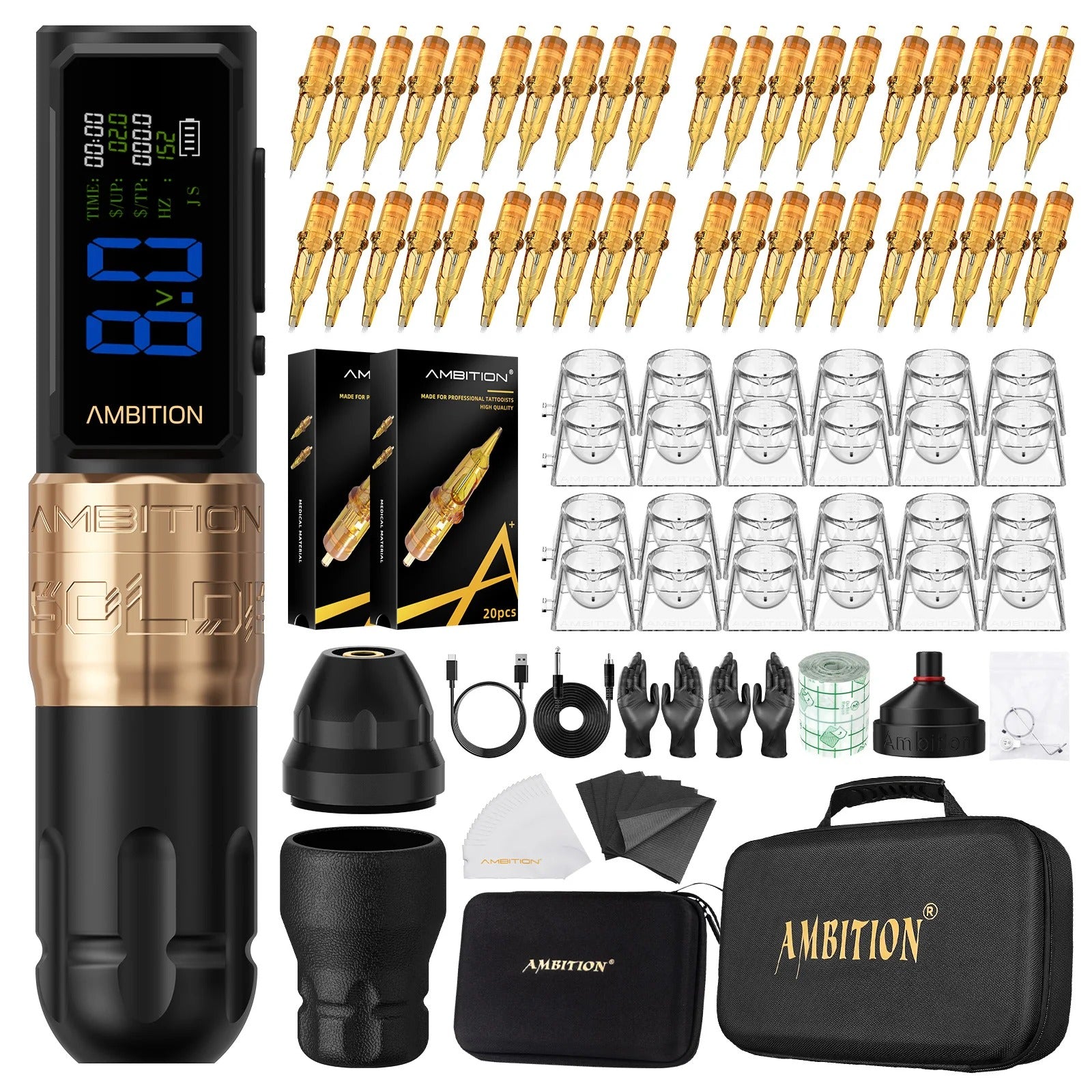 Ambition Soldier270S Wireless Tattoo Machine Kit