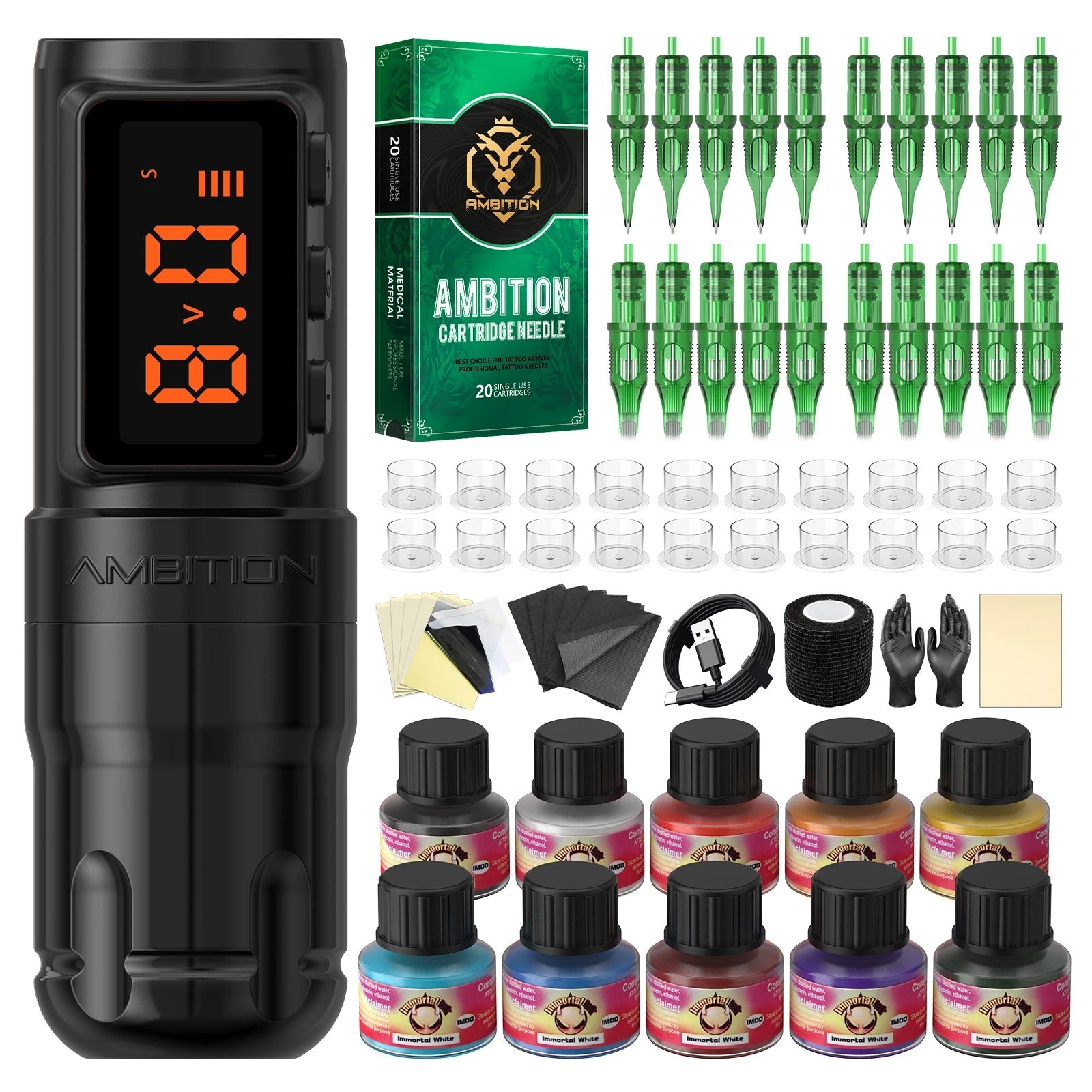 Ambition Bolt-X Wireless Tattoo Machine Pen