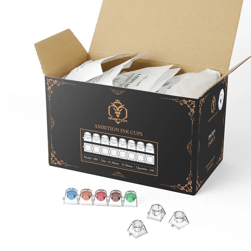 Ambition Tattoo Ink Cups 1.2ML/240pcs