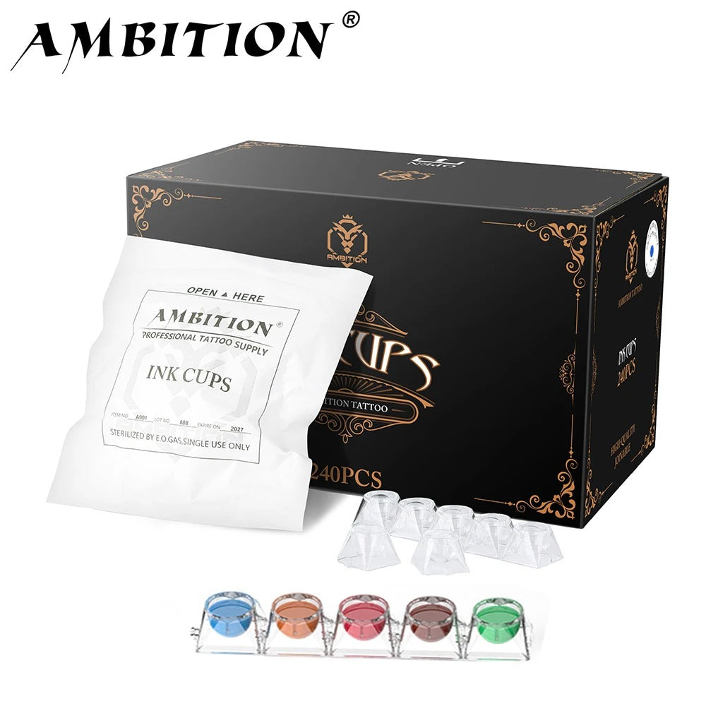 Ambition Tattoo Ink Cups 1.2ML/240pcs