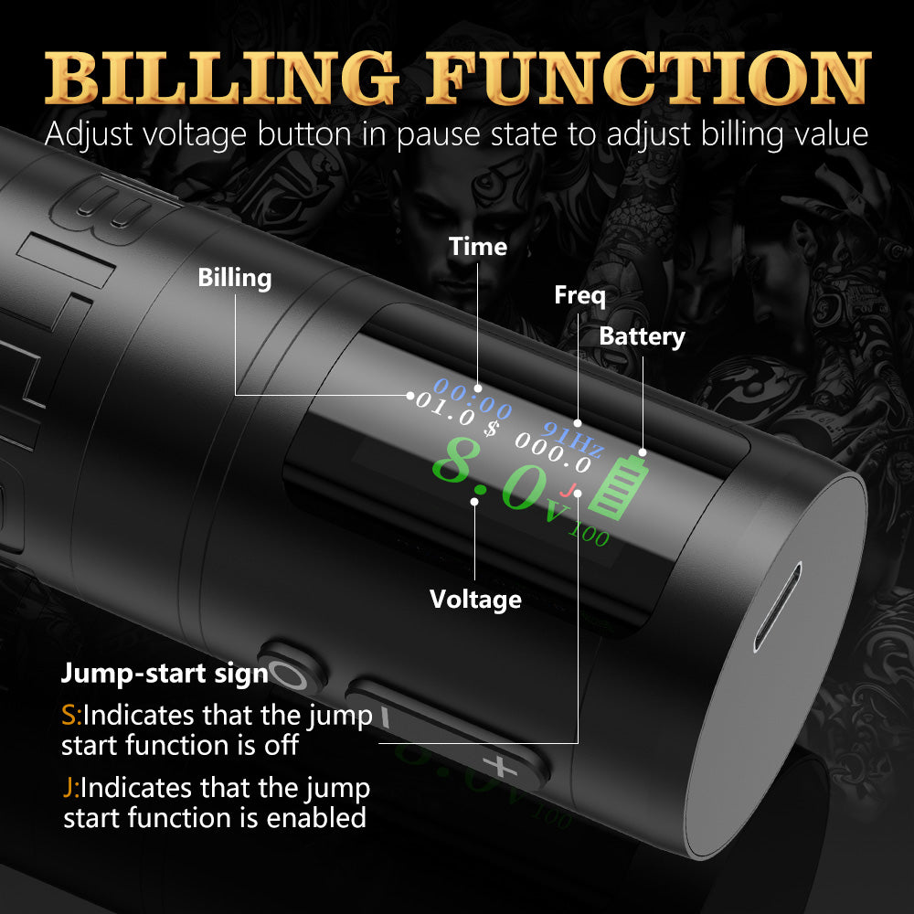 Ambition Ninja Ultra 2024 Wireless Tattoo Machine Pen