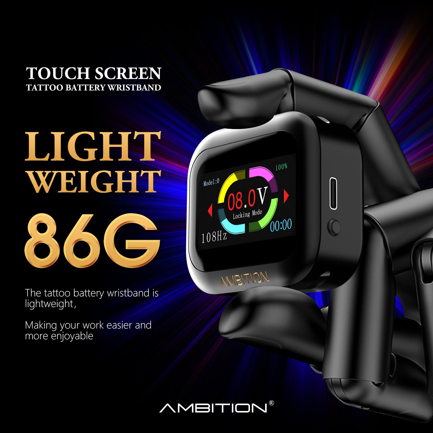 Ambition S1 Plus Touch Screen Watch Power Supply