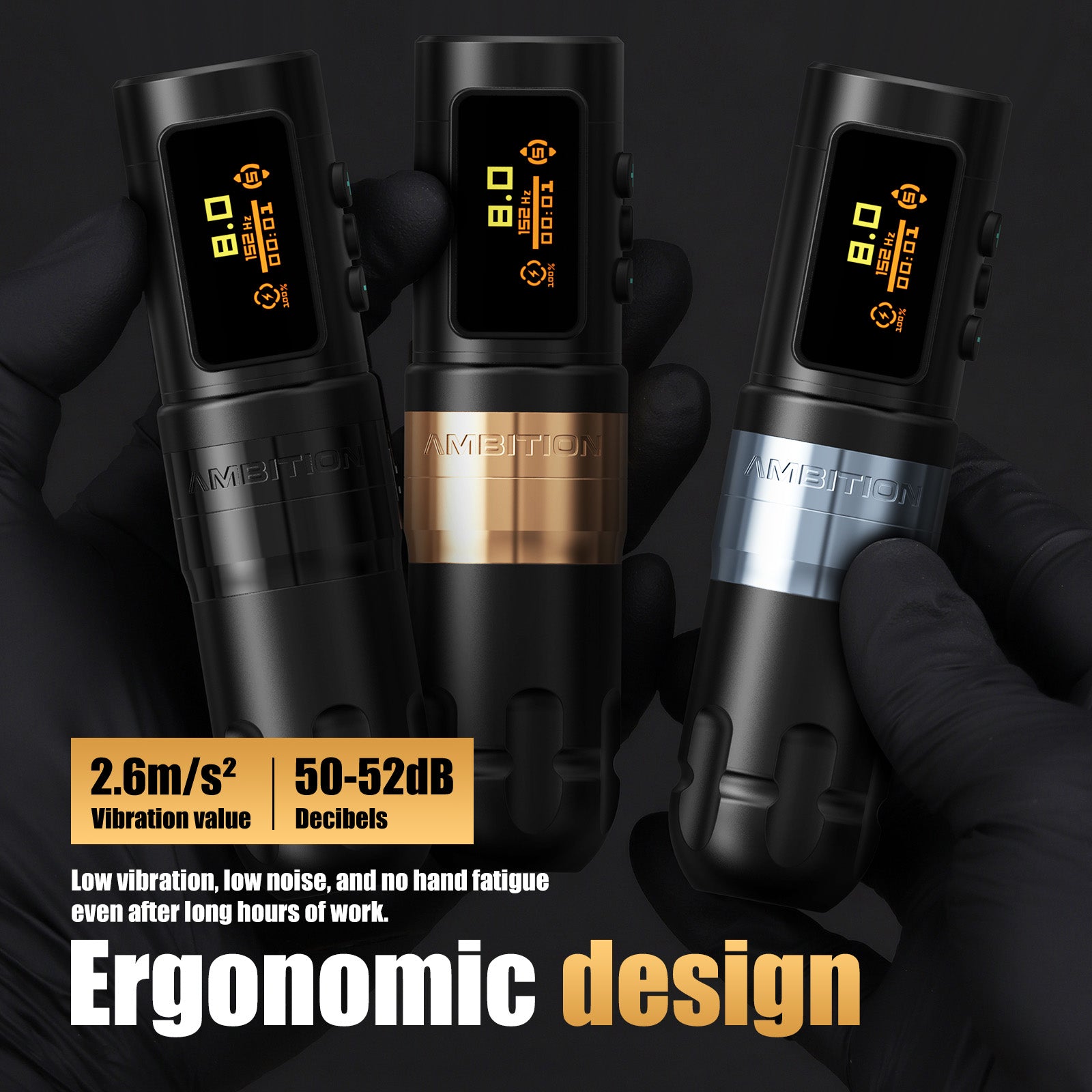 Ambition Shura-X Wireless Tattoo Machine 3.5mm+4.0mm Stroke