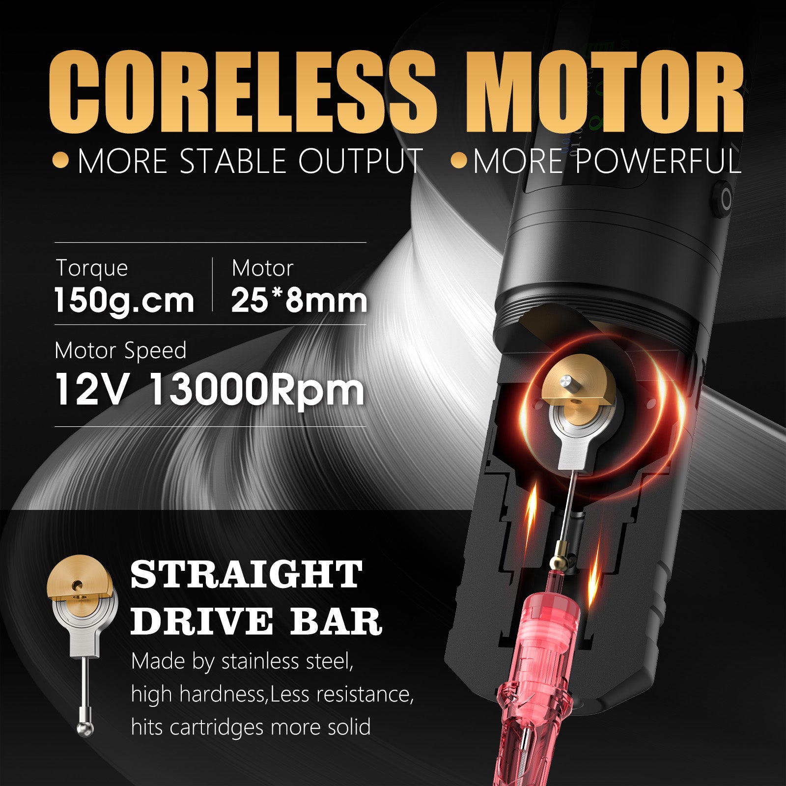 ambition Ninja Ultra Wireless Tattoo Machine Kit