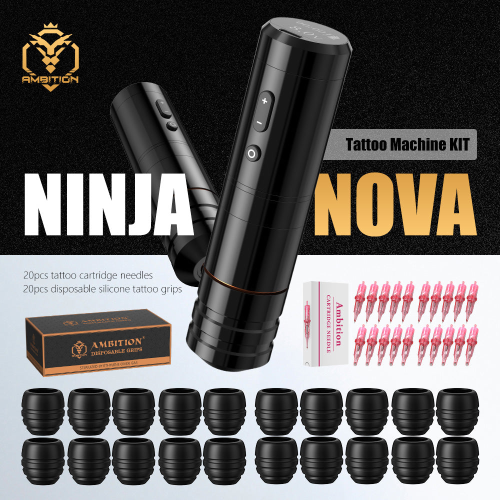 Ambition Ninja Plus Wireless Tattoo Machine Kit
