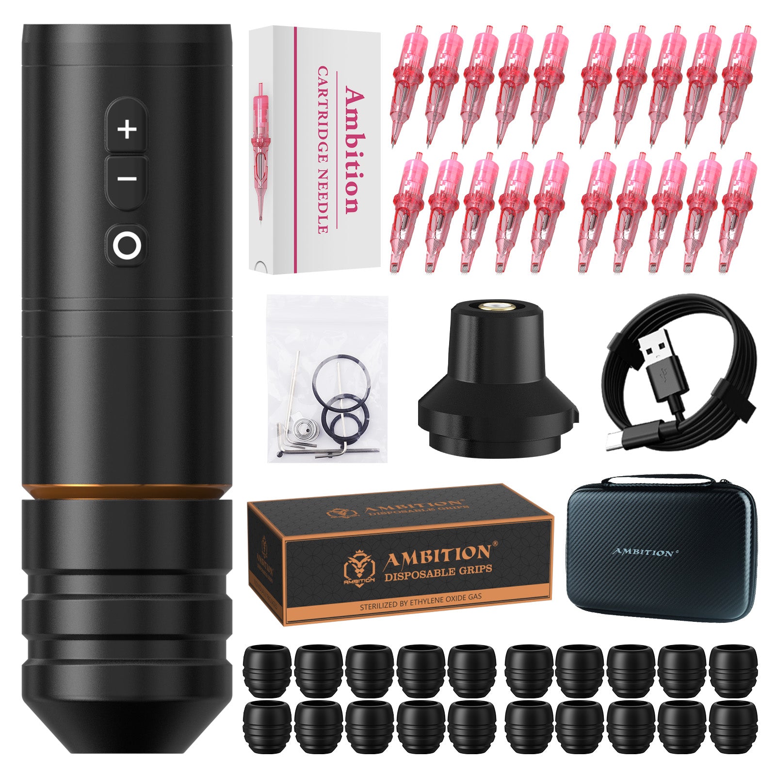 Ambition Ninja Pro Wireless Tattoo Machine Kit