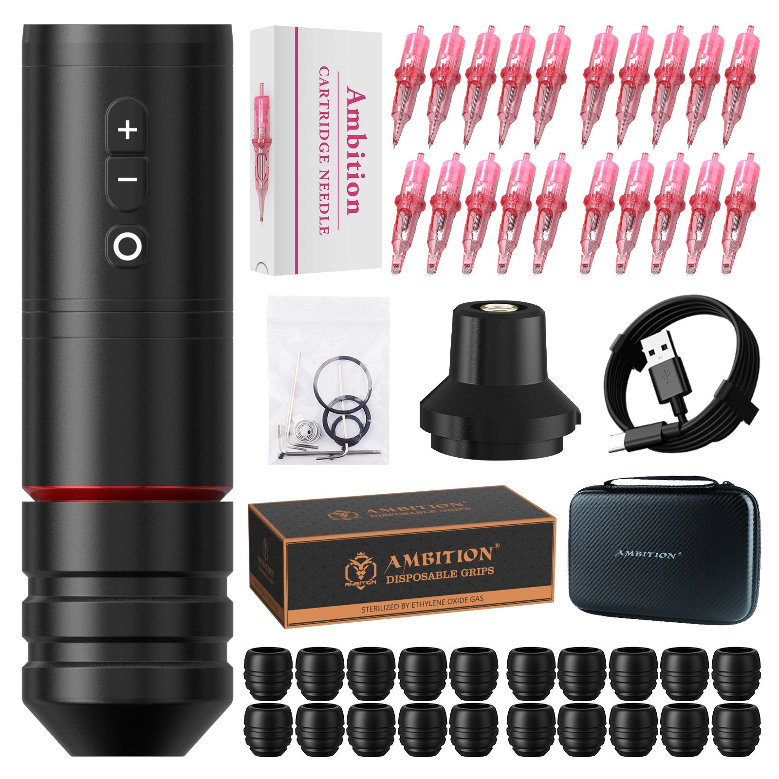 Ambition Ninja Pro Wireless Tattoo Machine Kit