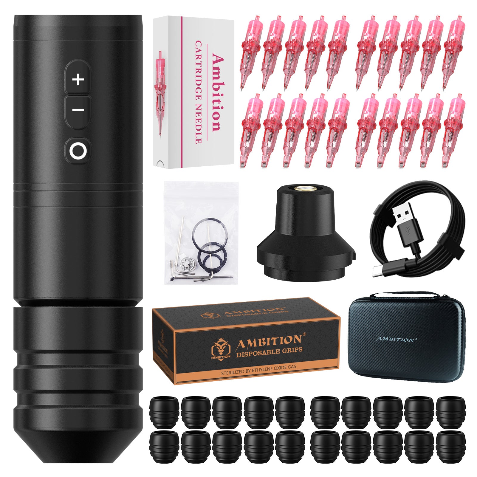 Ambition Ninja Pro Wireless Tattoo Machine Kit