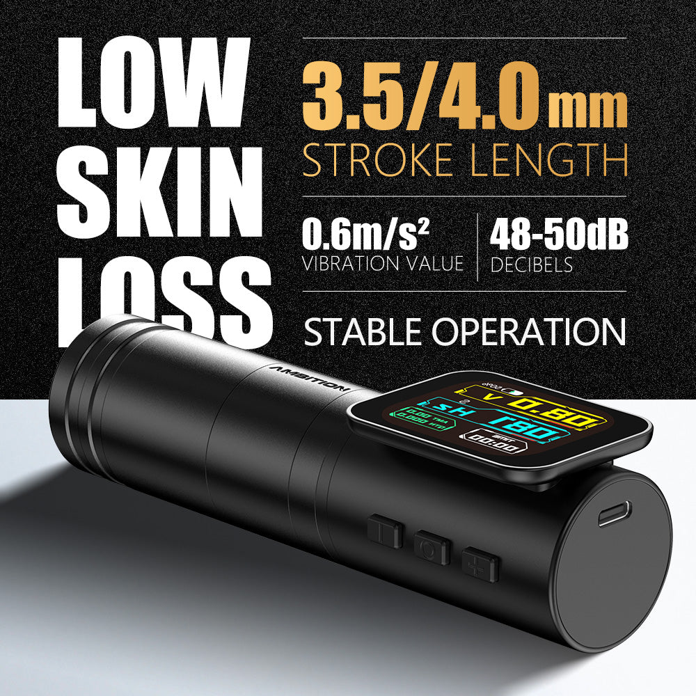 Ambition Ninja Max Wireless Tattoo Machine 4.0+3.5mm