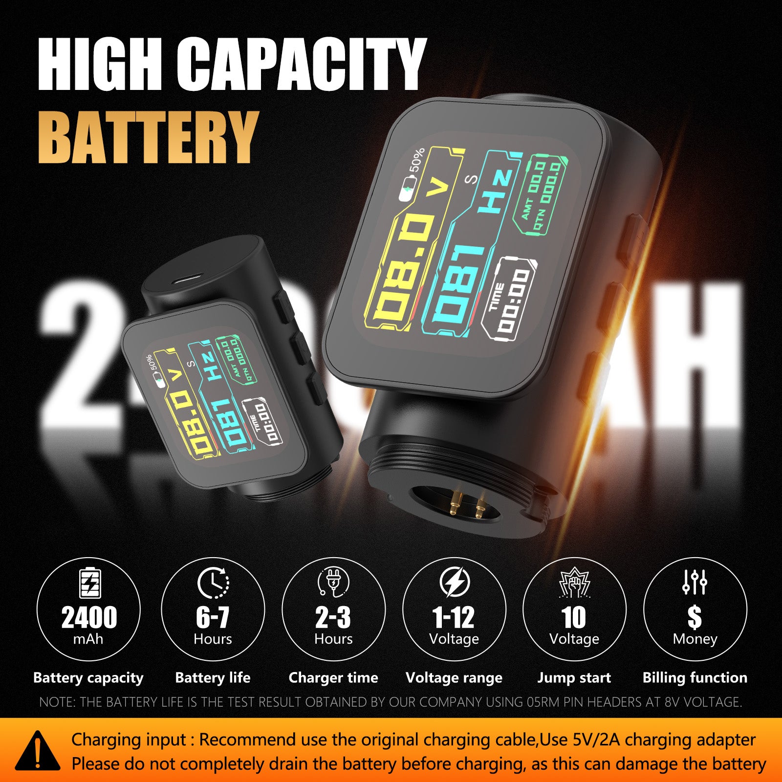 Ambition Zetton Wireless Tattoo Machine Straight Direct Drive System