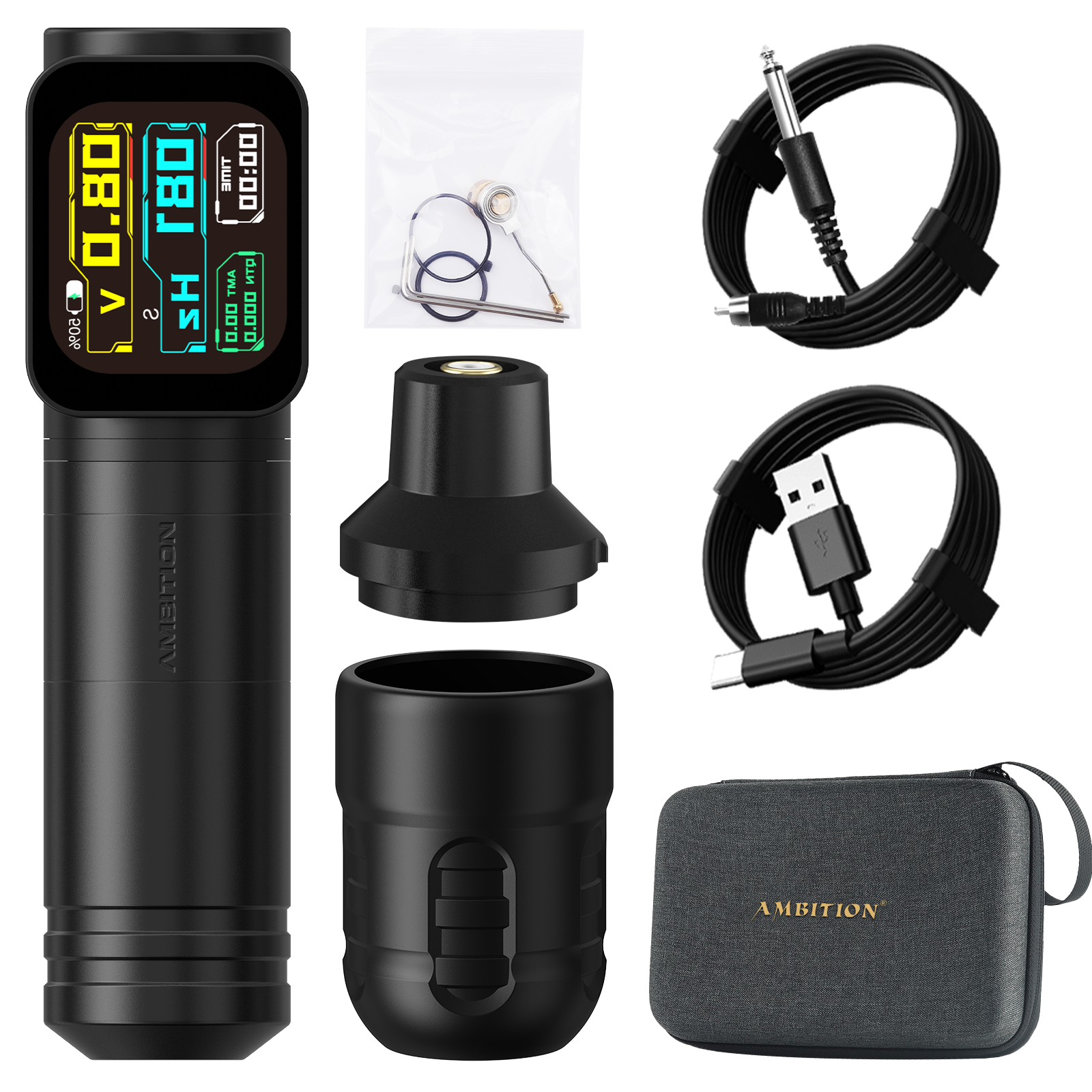 Ambition Ninja Max Wireless Tattoo Machine 4.0+3.5mm