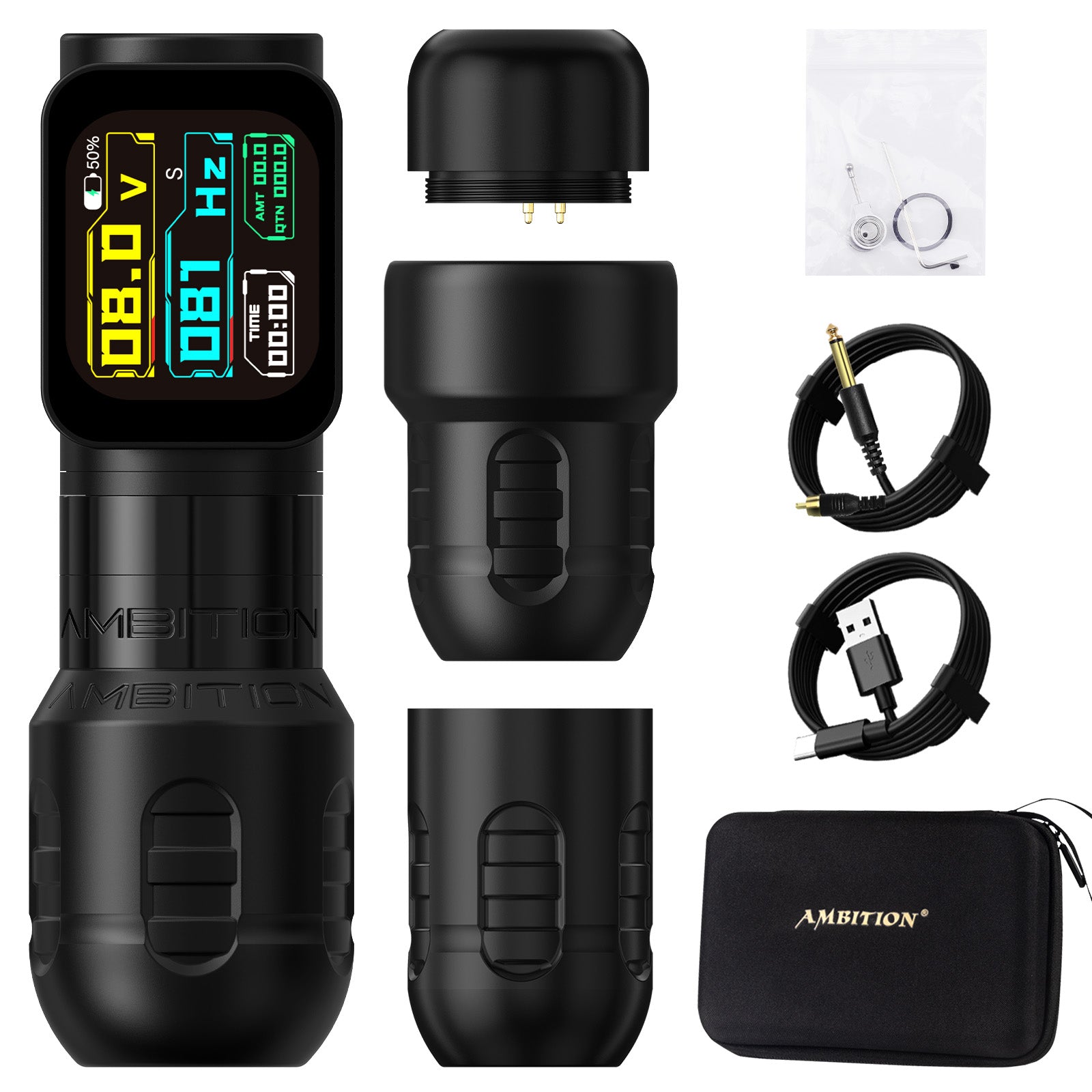 Ambition Zetton Wireless Tattoo Machine Straight Direct Drive System