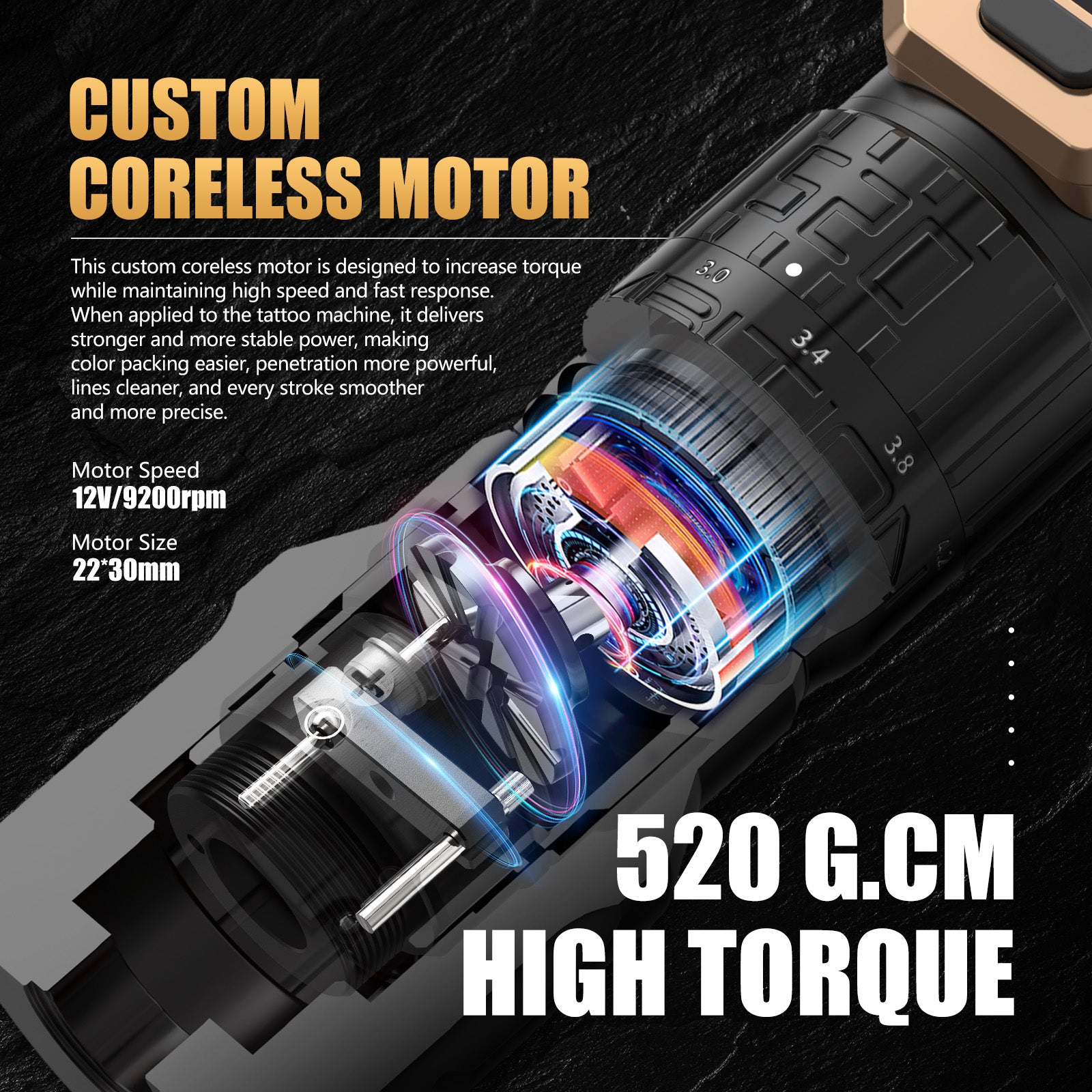 Ambition Soldier Pro 520 Wireless Tattoo Machine