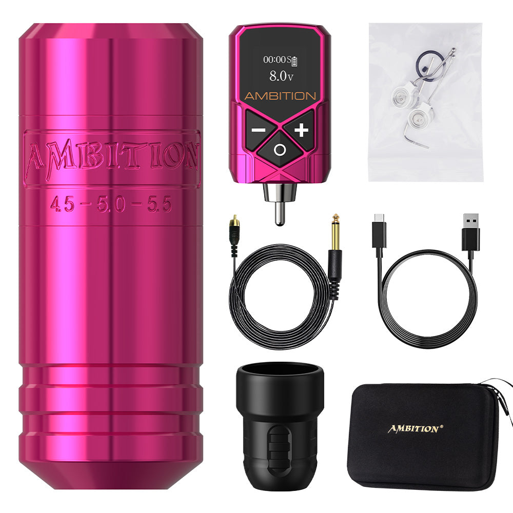 Ambition Torped 36 Stroke 4.5-5.0-5.5mm Powerful Brushless Motor Rotary Tattoo Pen