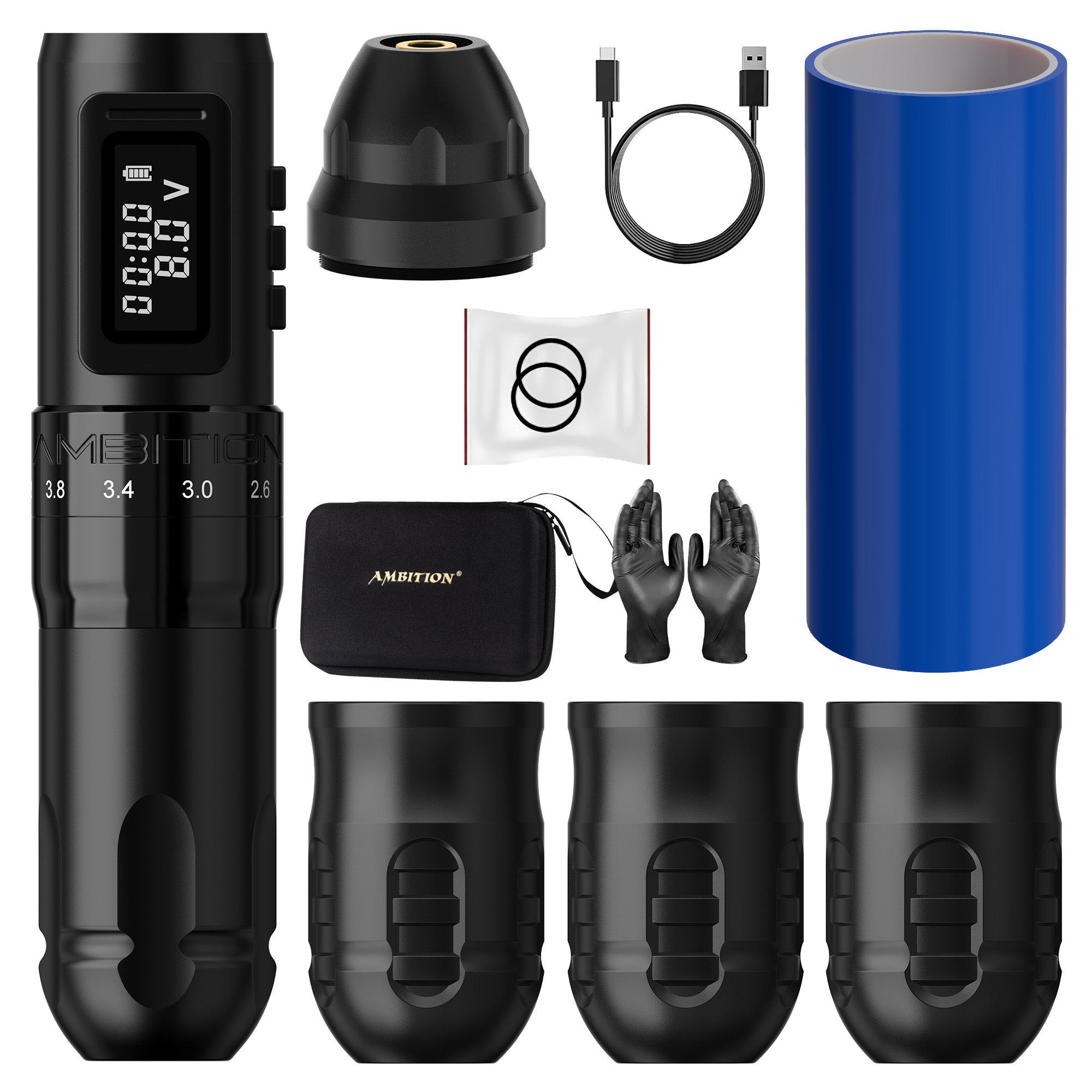 Ambition Mars-U Adjustable Stroke Wireless Tattoo Machine