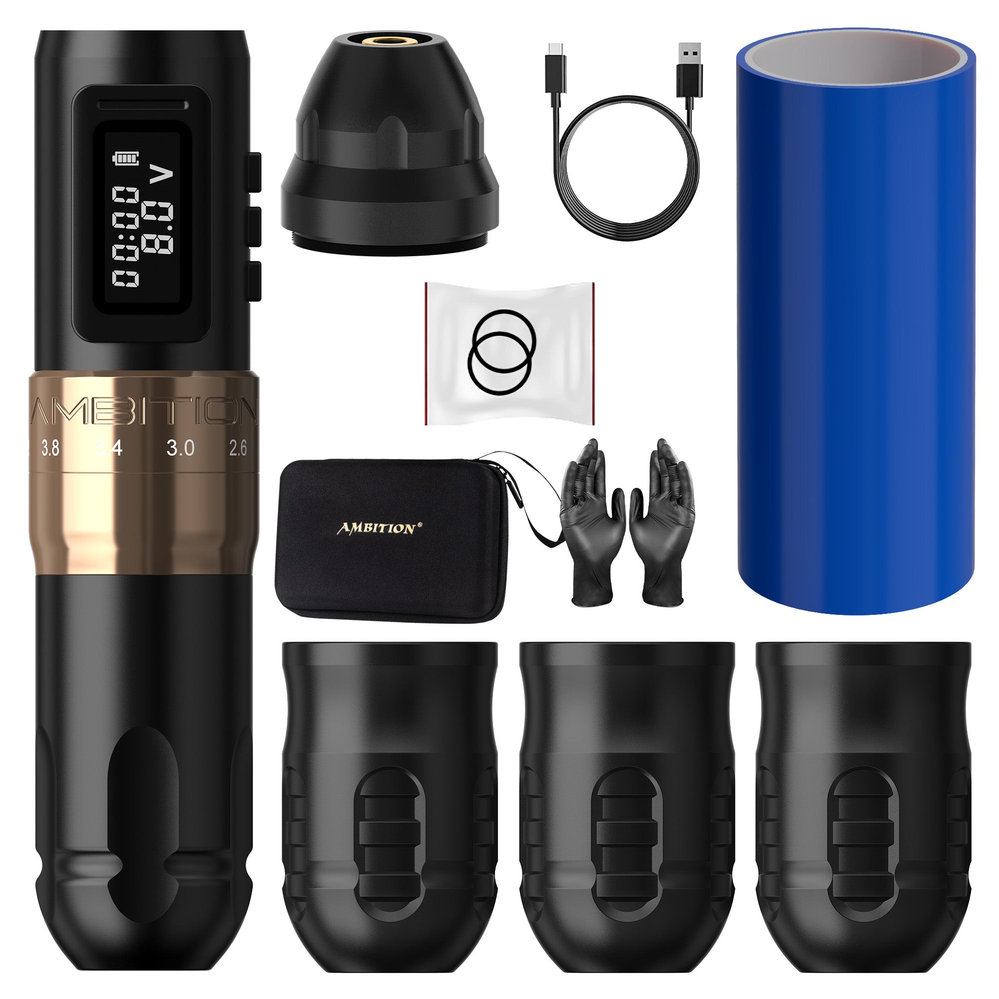 Ambition Mars-U Adjustable Stroke Wireless Tattoo Machine