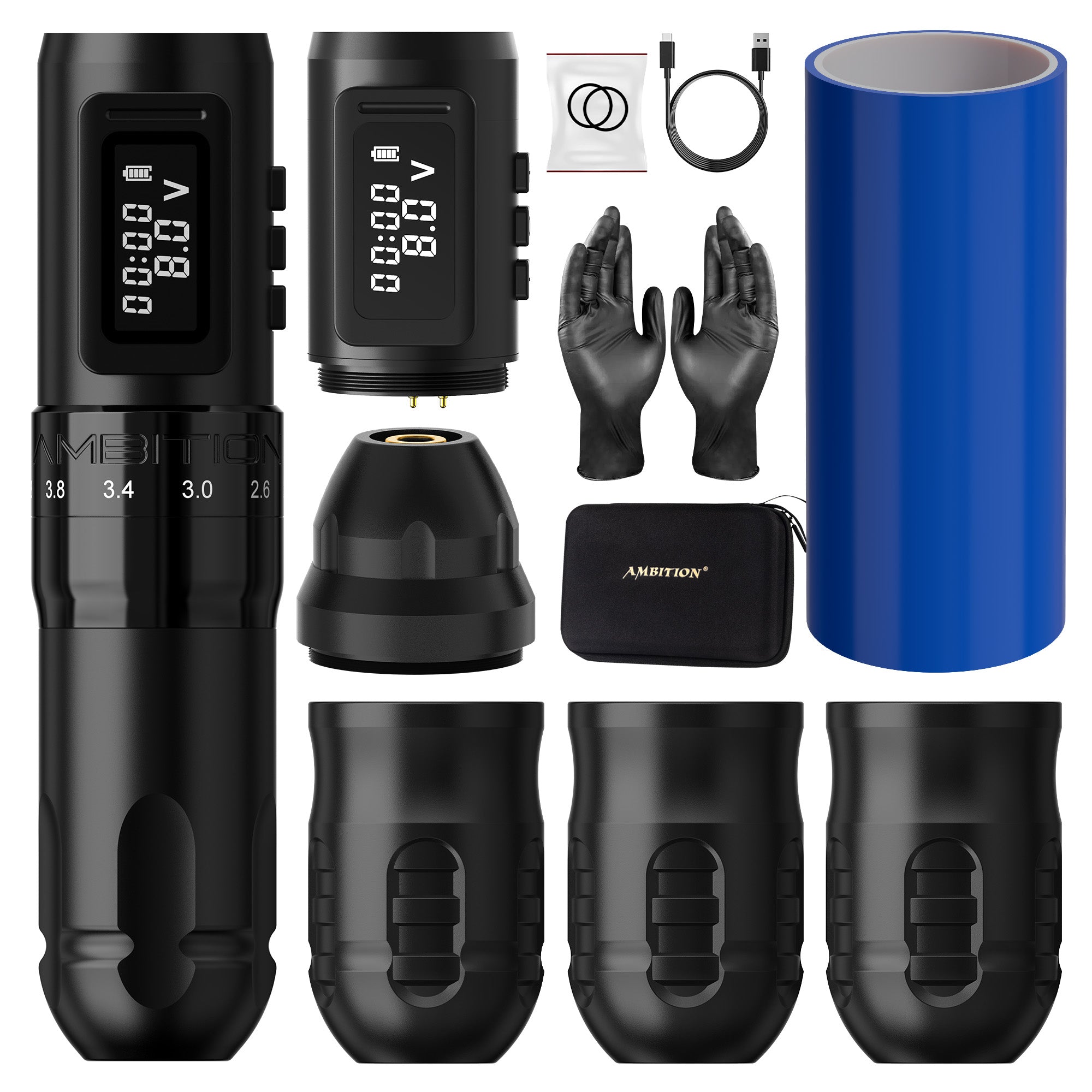 Ambition Mars-U Adjustable Stroke Wireless Tattoo Machine