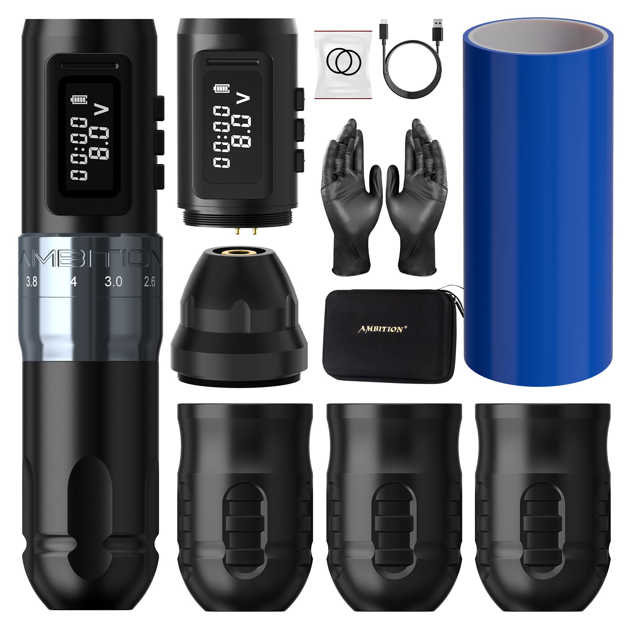 Ambition Mars-U Adjustable Stroke Wireless Tattoo Machine