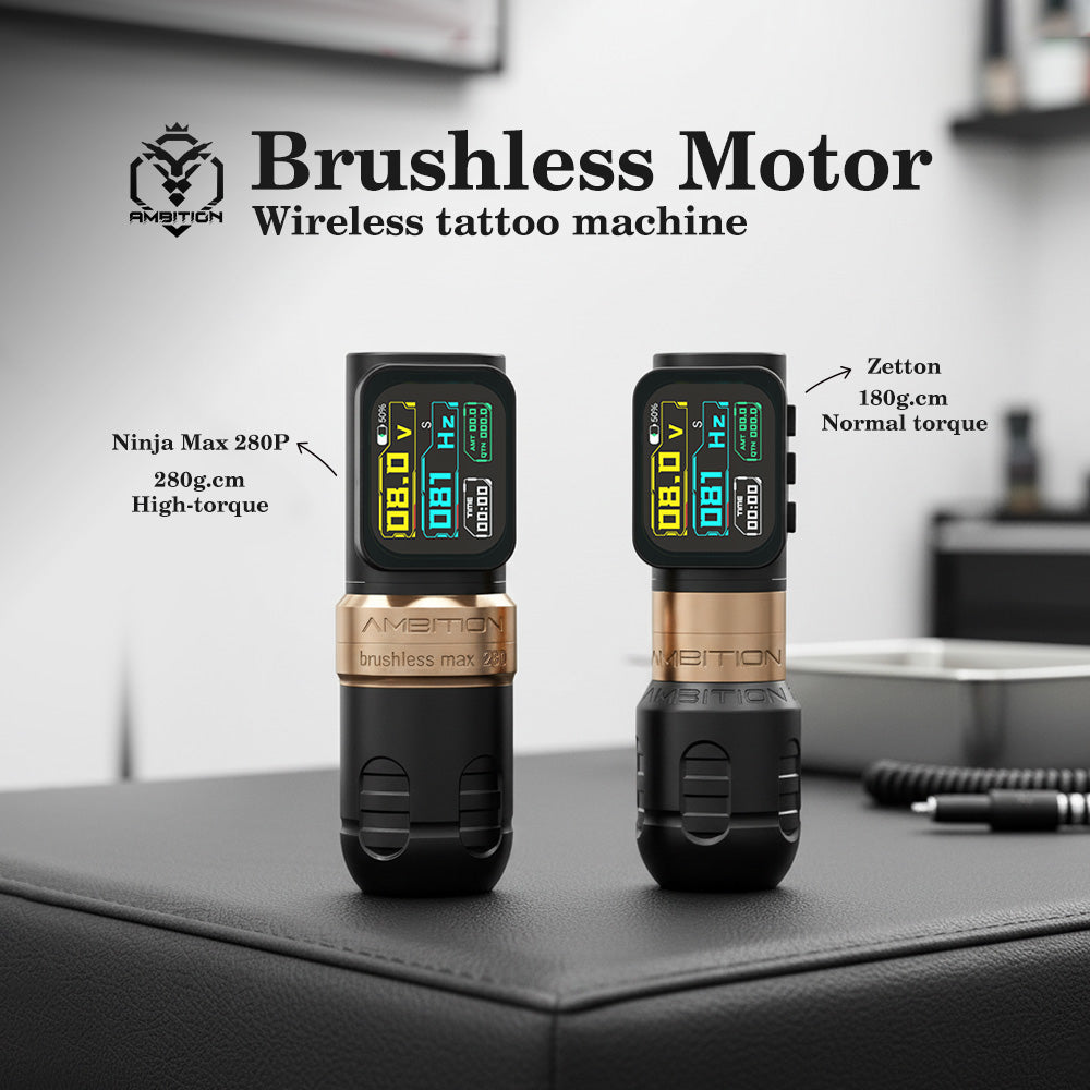 Ambition Ninja Max 280P Wireless Tattoo Machine 4.5+3.5mm