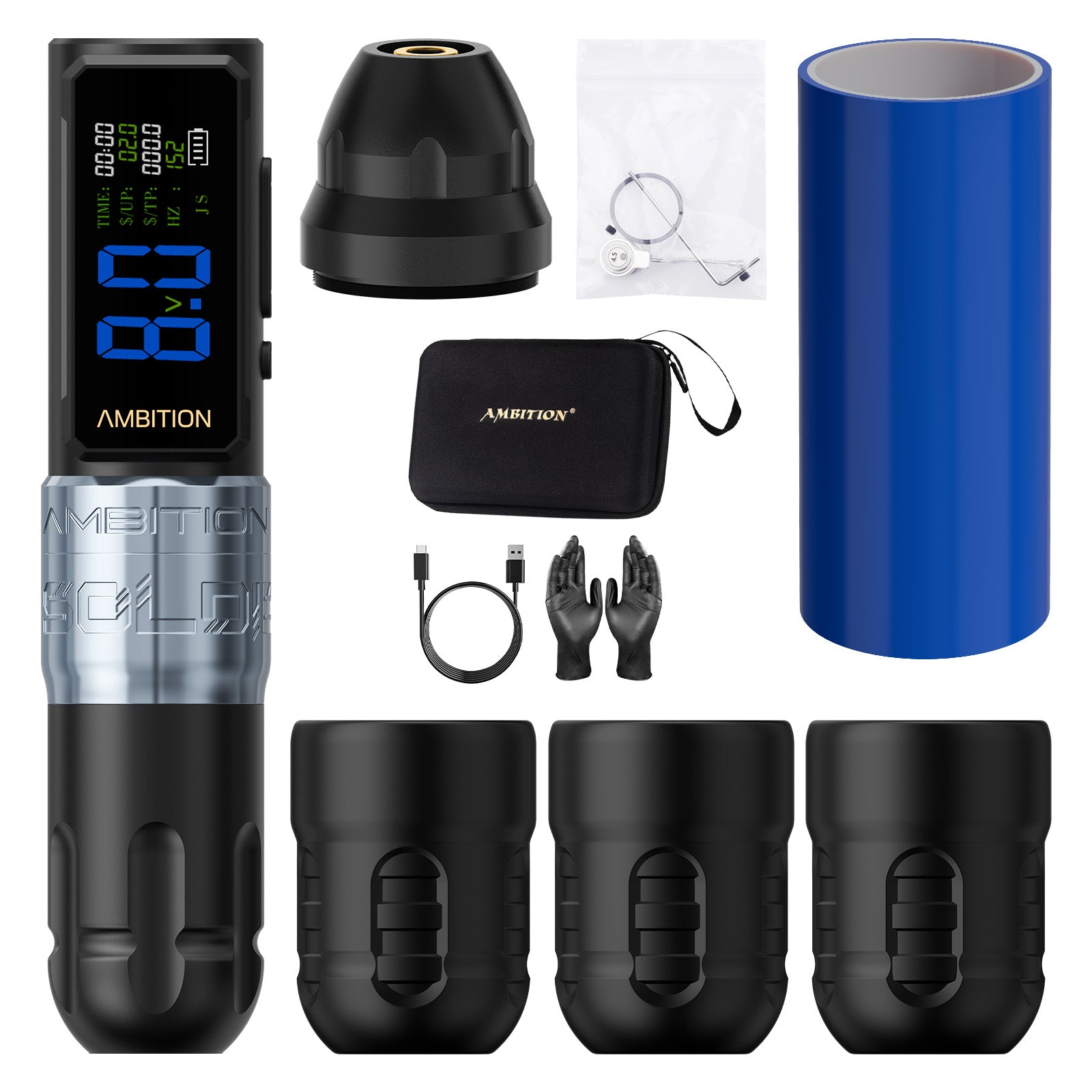 Ambition Soldier270S Stroke 4.5+5.0mm Wireless Tattoo Machine