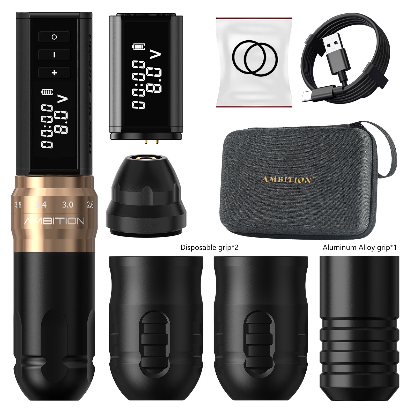 Ambition Hunter K1 Wireless Tattoo Pen – Dual Battery Rotary Machine