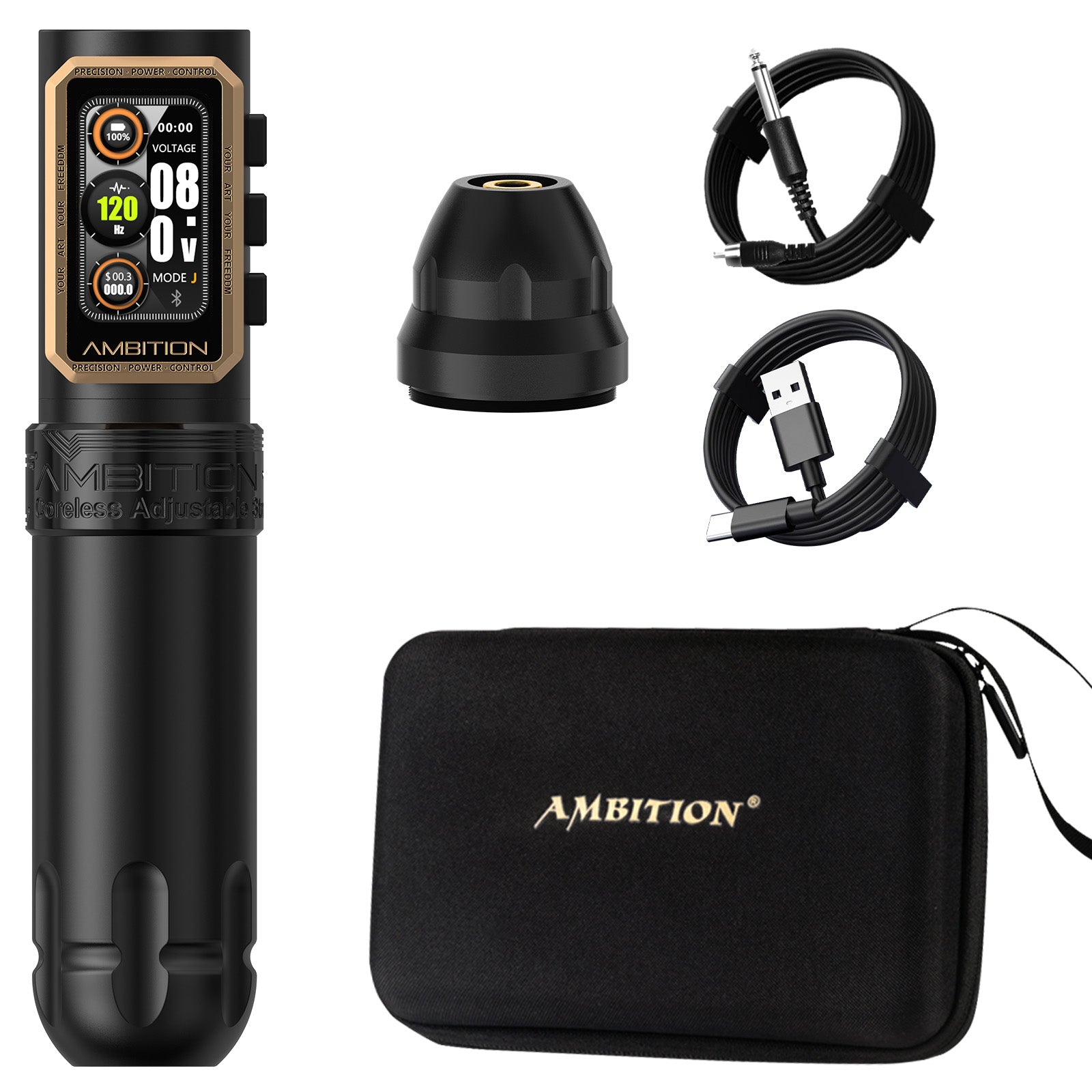 Ambition Epoch Wireless Tattoo Machine Coreless Motor