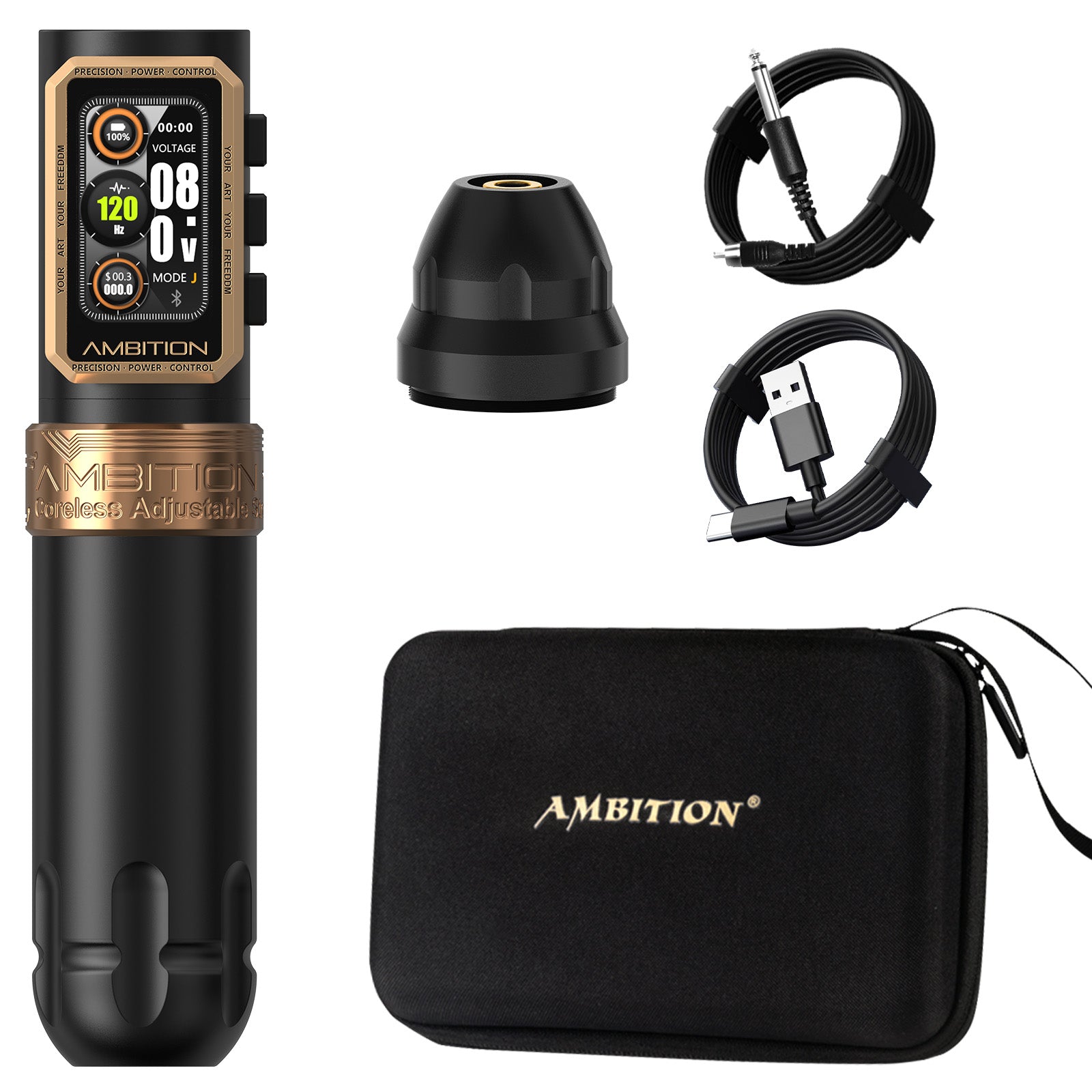 Ambition Epoch Wireless Tattoo Machine Coreless Motor