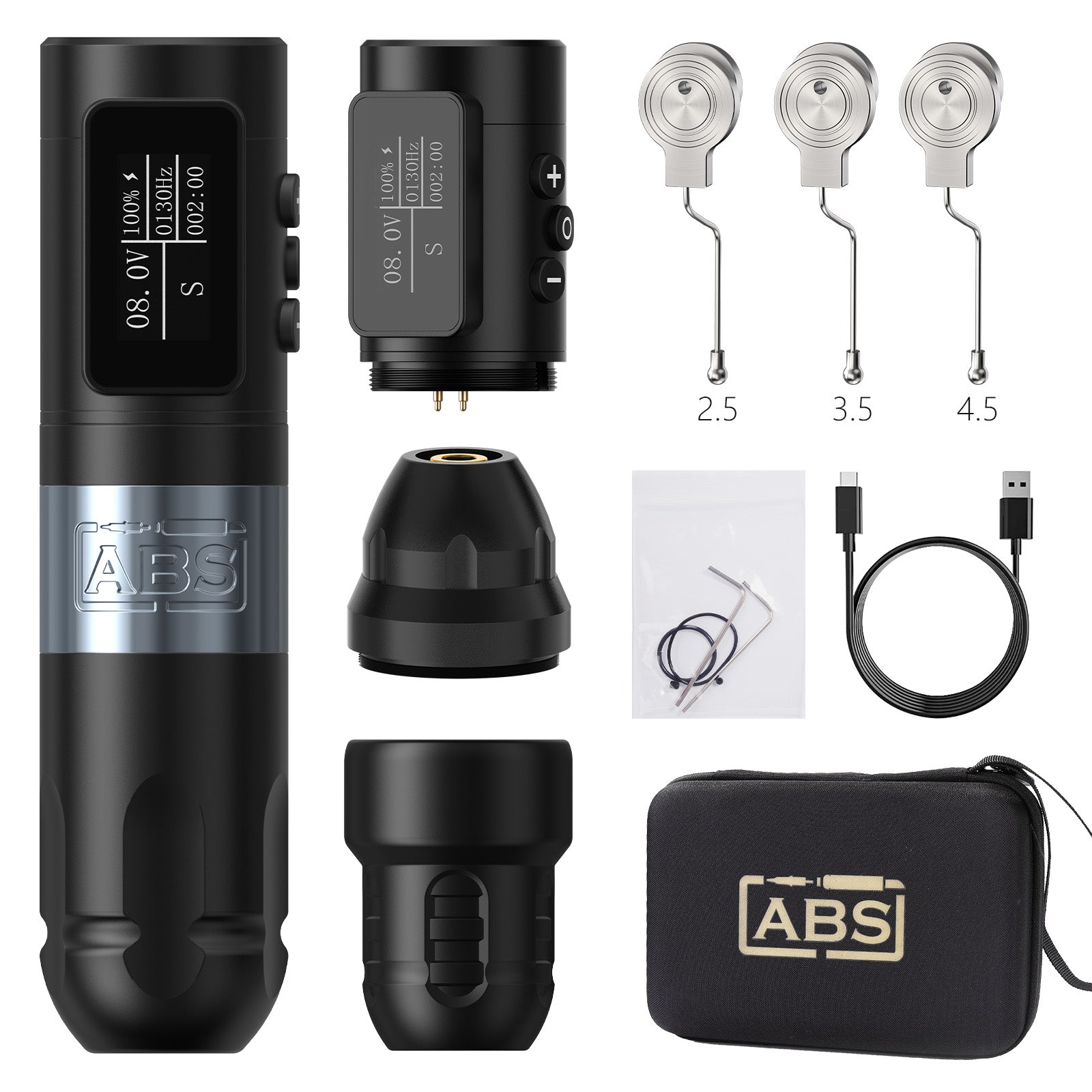 Ambition ABS Vibe Wireless Tattoo Machine Stroke 2.5-3.5-4.0-4.5mm