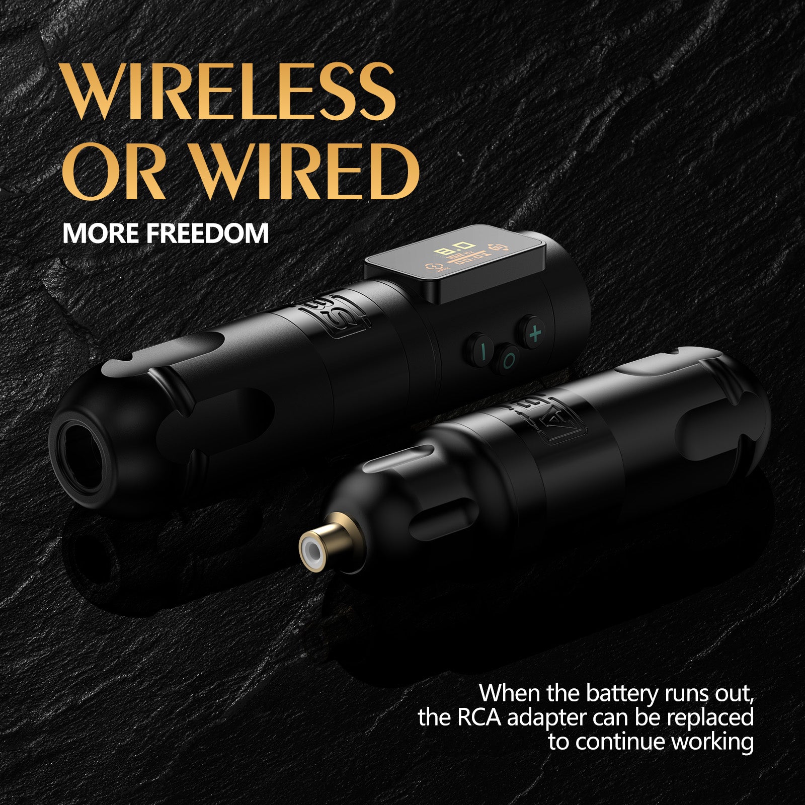 Ambition ABS Vibe Wireless Tattoo Machine Stroke 2.5-3.5-4.0-4.5mm