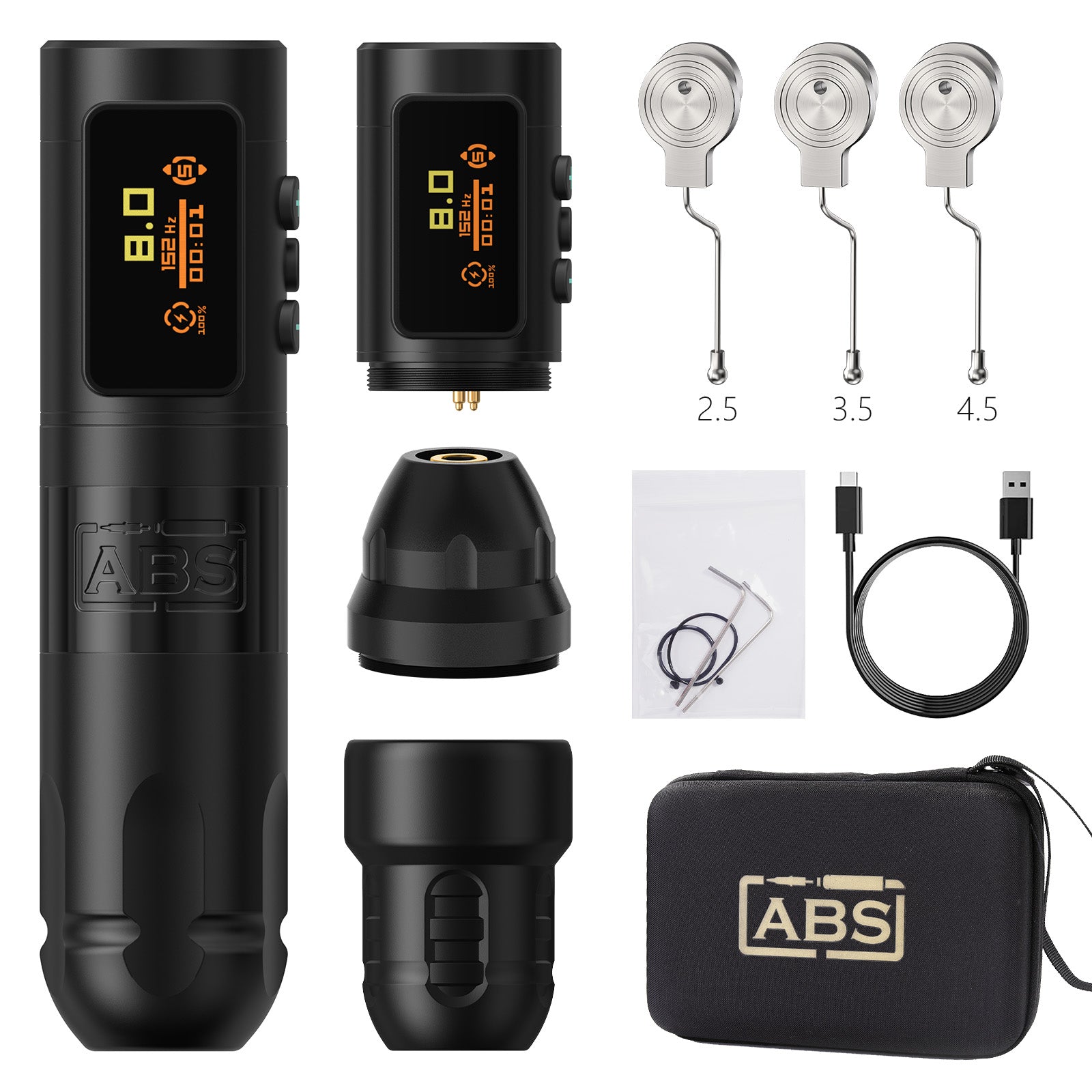 Ambition ABS Vibe Wireless Tattoo Machine Stroke 2.5-3.5-4.0-4.5mm