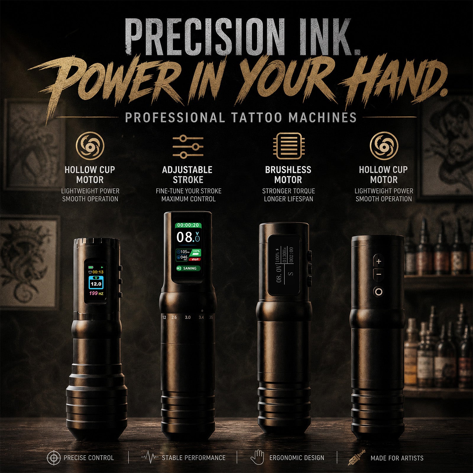 Ambition Flash Wireless Tattoo Machine