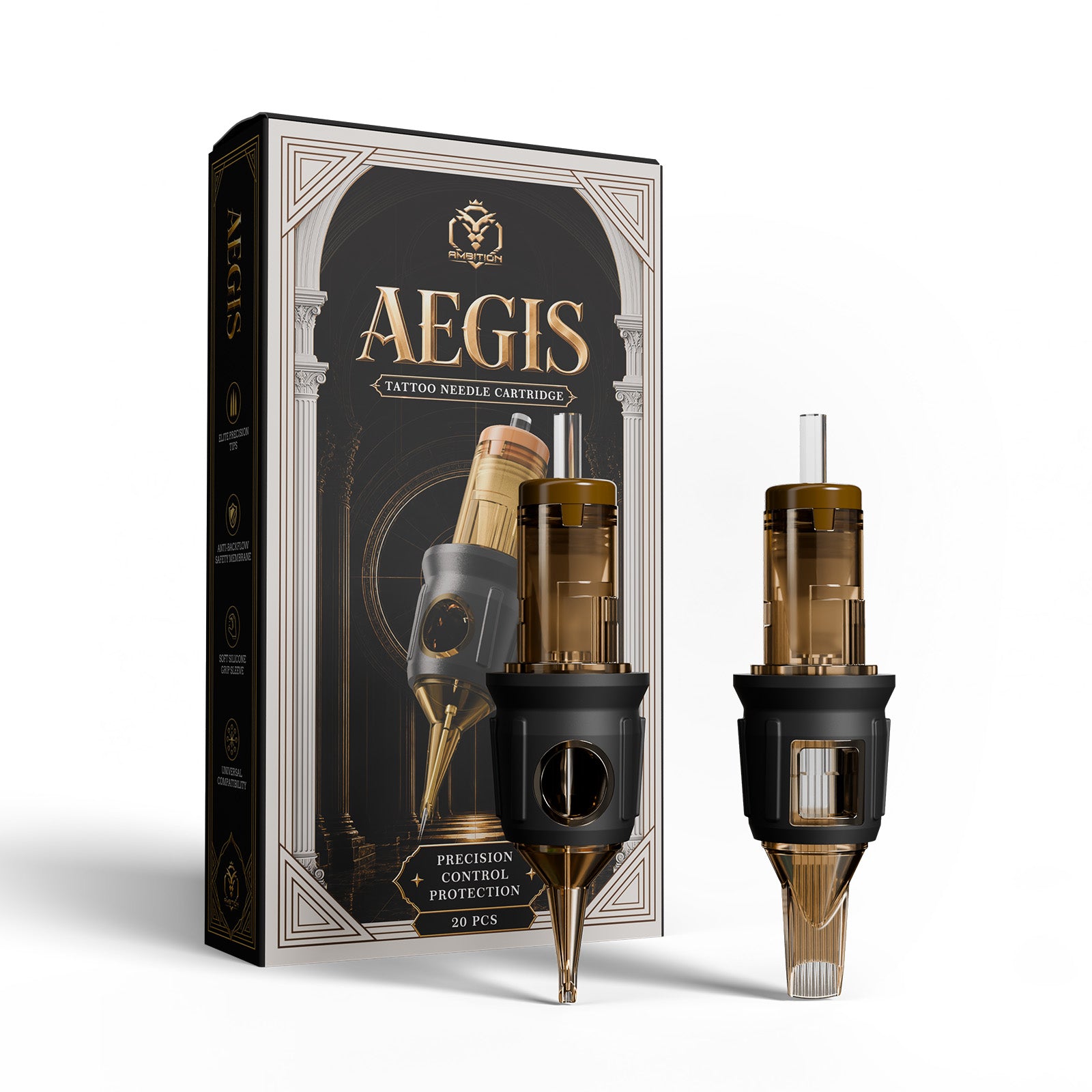 Ambition AEGIS Tattoo Cartridges Needles - Finger-Control Cartridge