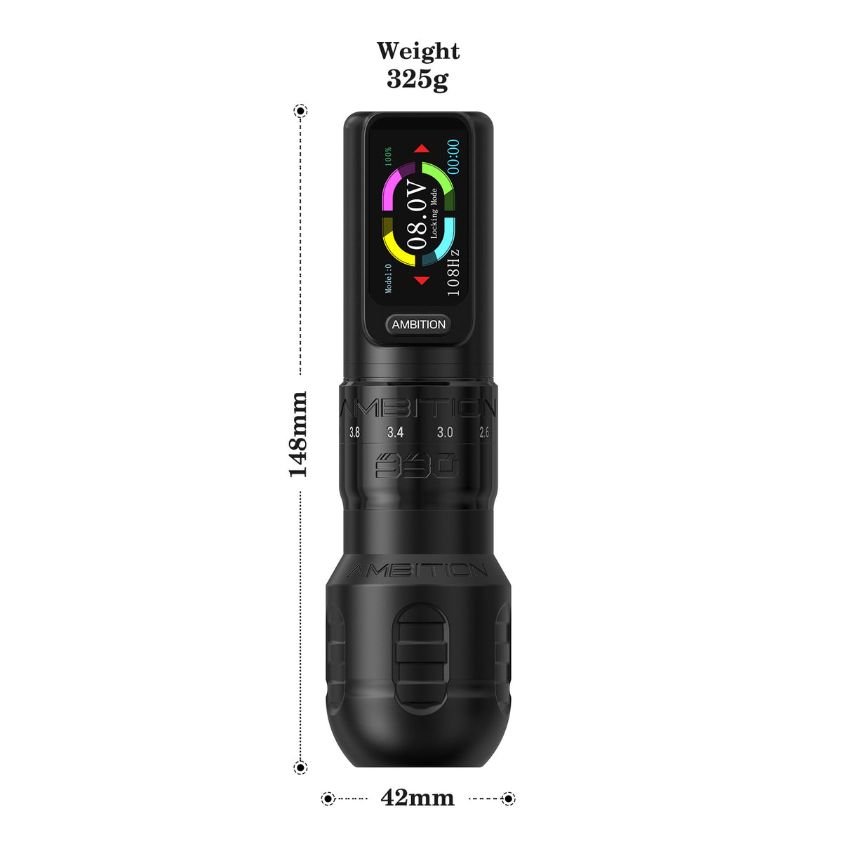Ambition Seher Plus Adjustable Stroke Wireless Tattoo Machine