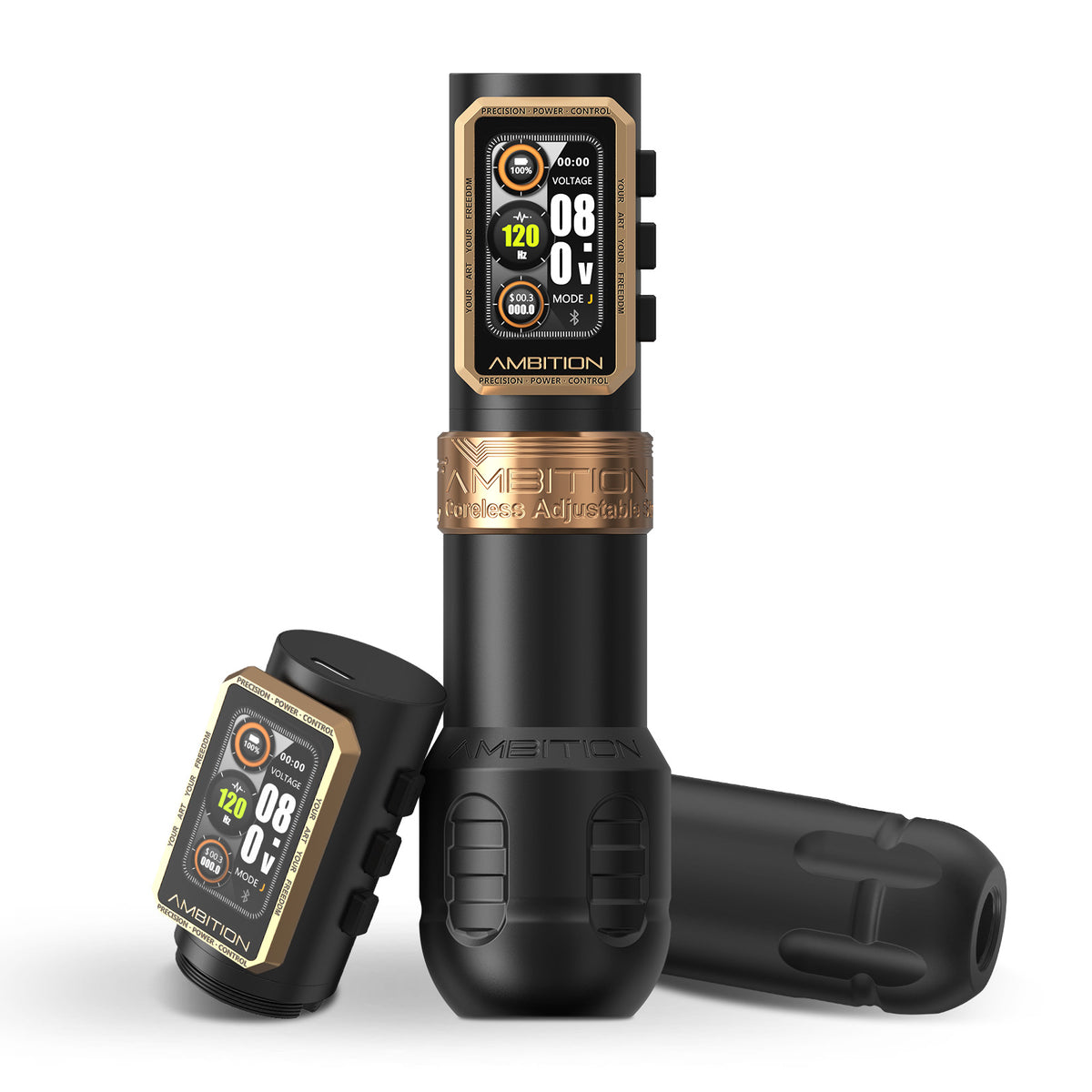 Ambition Epoch Wireless Tattoo Machine Coreless Motor 34/42mm Grip