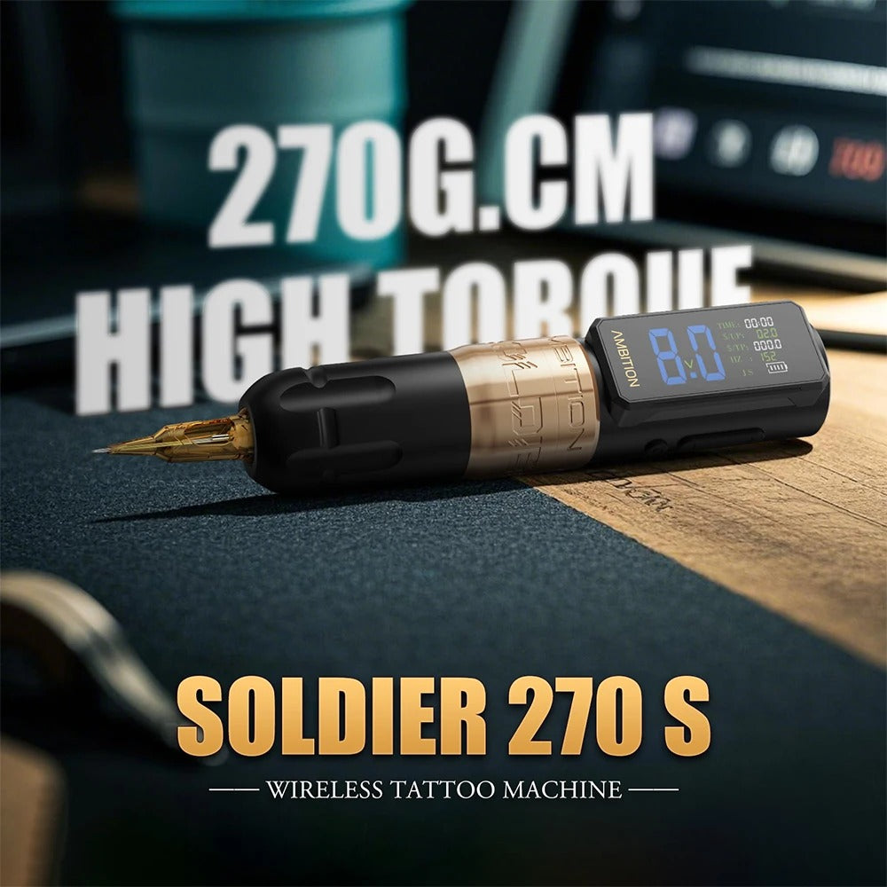 Ambition Soldier270S Wireless Tattoo Machine Kit