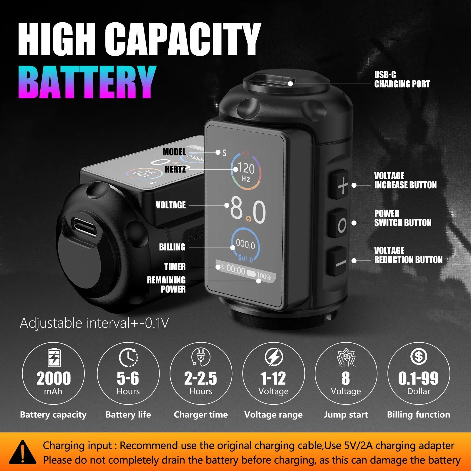 Ambition Traveler-T2 Wireless Tattoo Machine