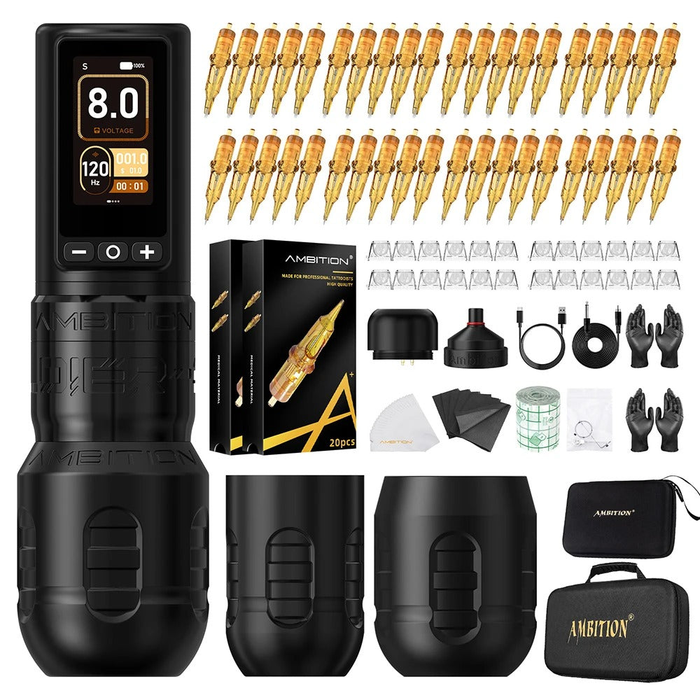 Ambition Soldier270 Wireless Tattoo Machine Kit