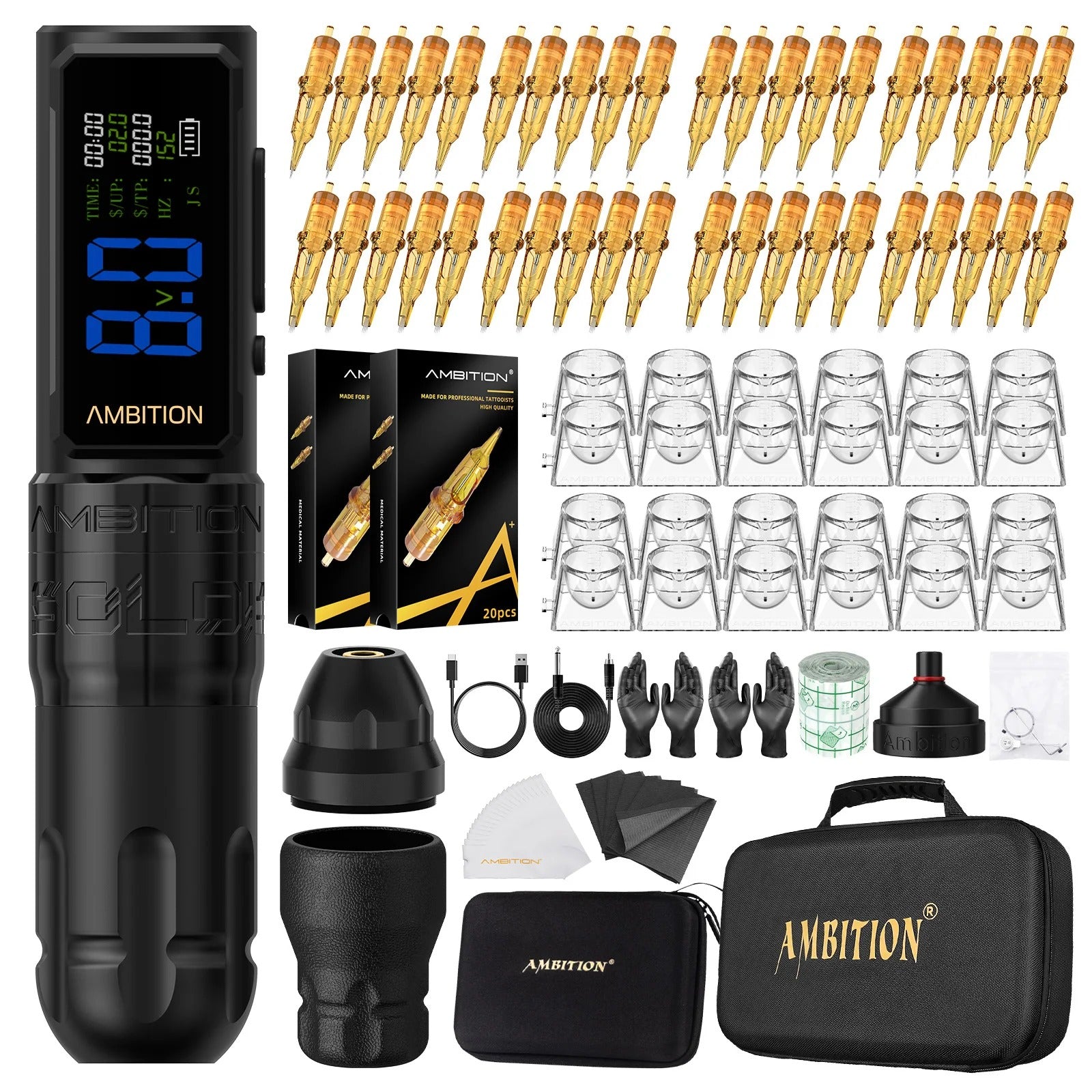 Ambition Soldier270S Wireless Tattoo Machine Kit