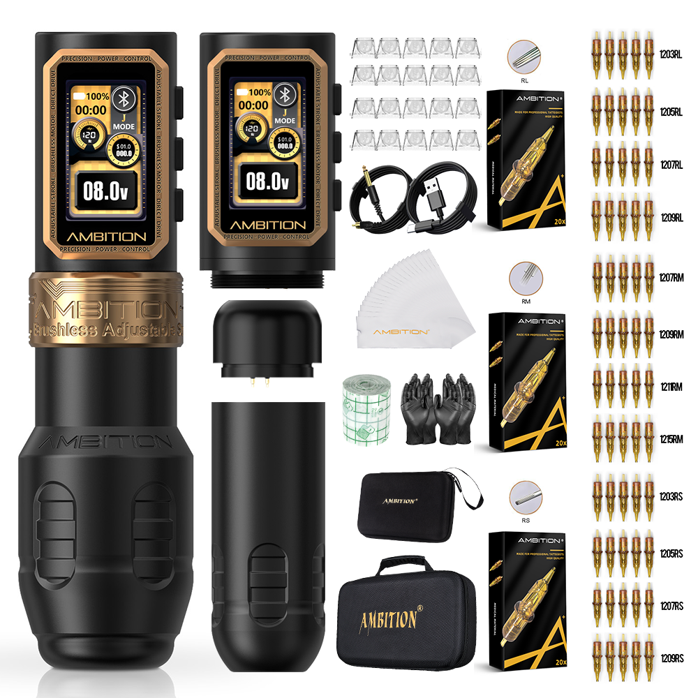 Ambition Epoch Max Wireless Tattoo Machine Kit