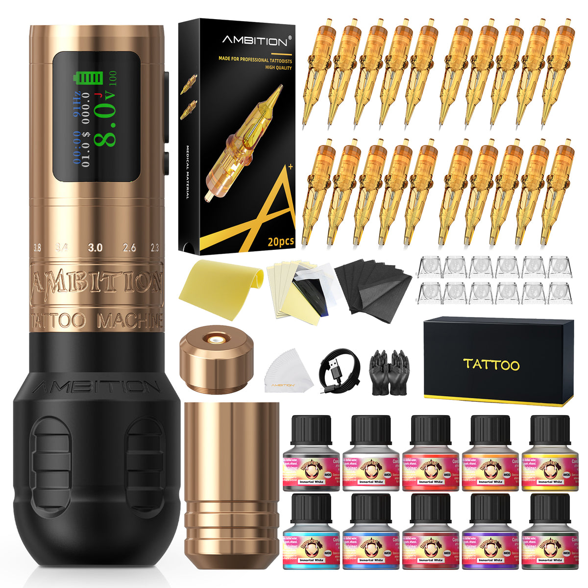 Ambition C1 Plus Complete Tattoo Starter Kit