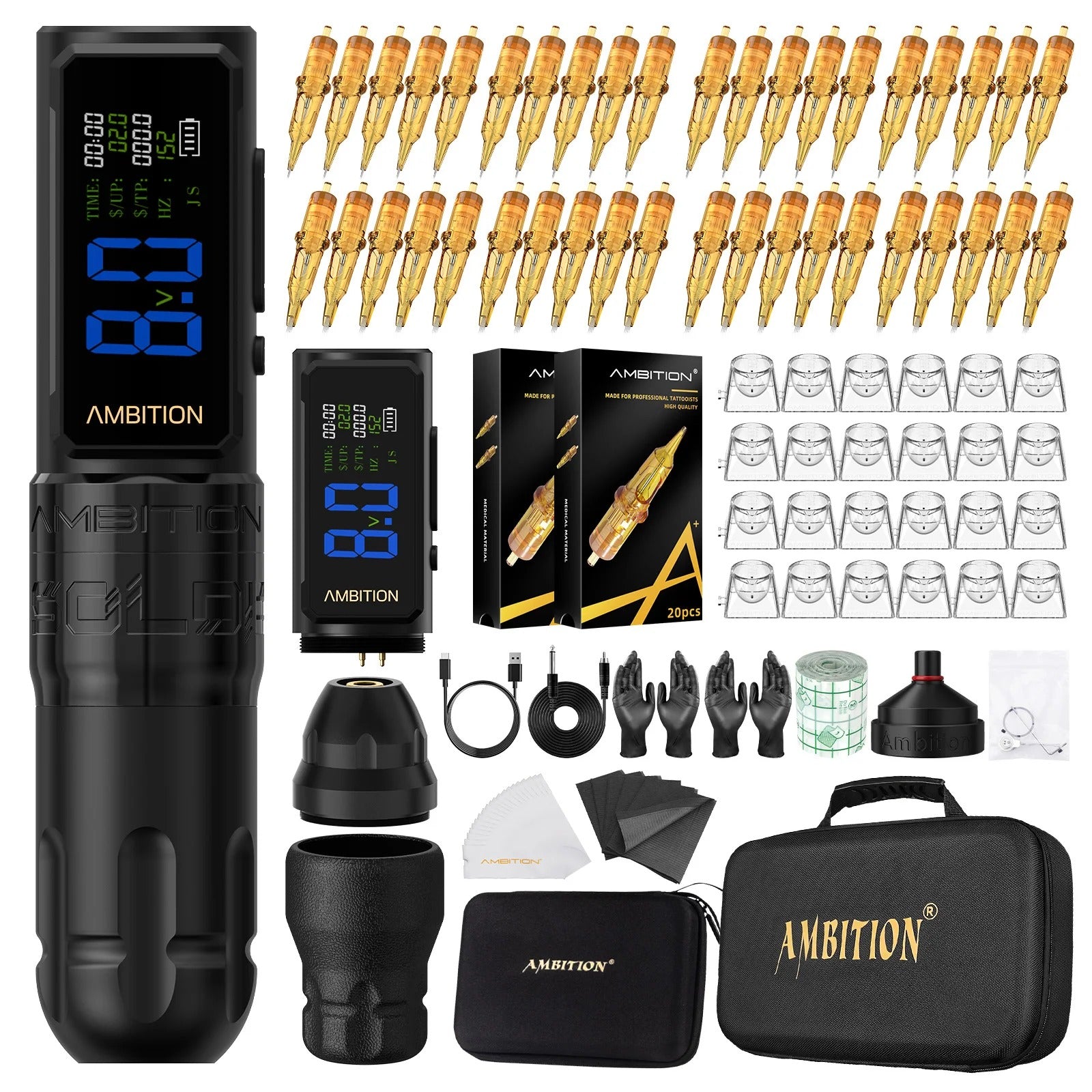 Ambition Soldier270S Wireless Tattoo Machine Kit