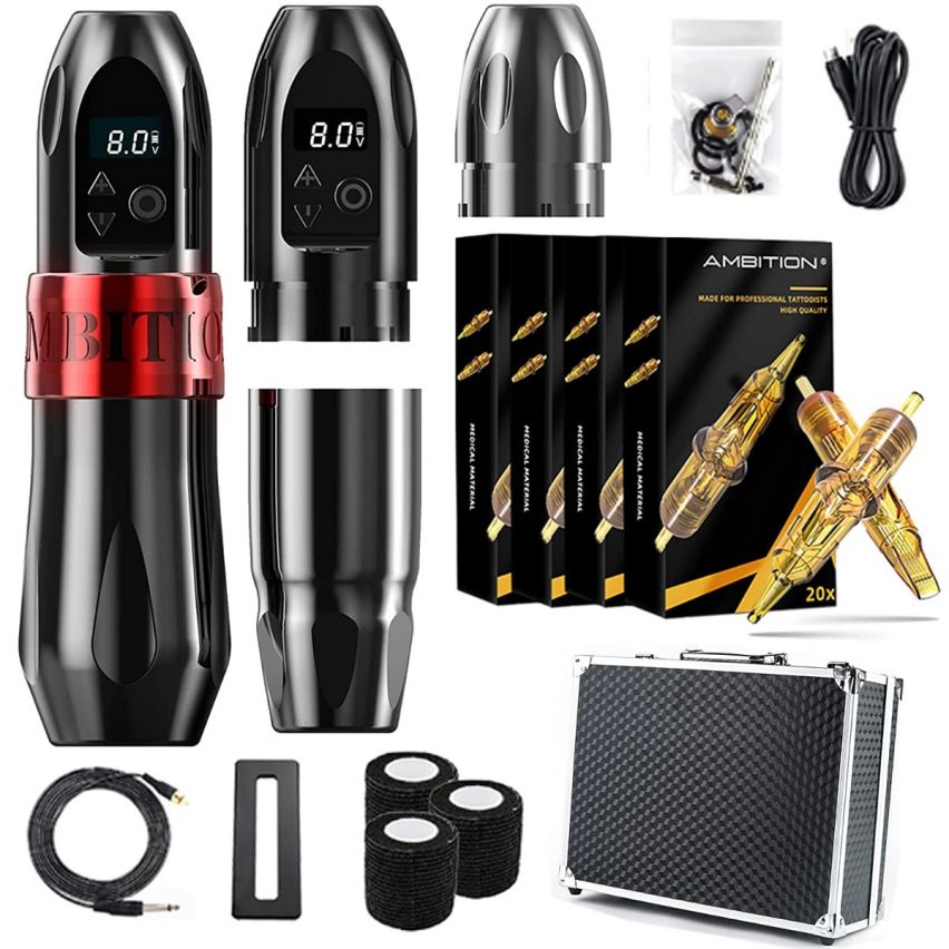 Tattoo Kit | Ambition Troll Wireless Tattoo Machine Kit