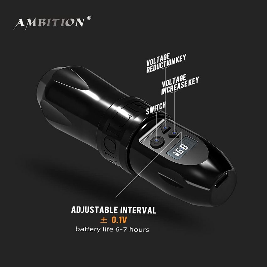 Tattoo Kit | Ambition Troll Wireless Tattoo Machine Kit
