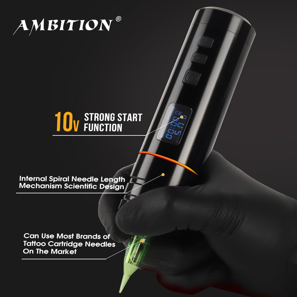Ambition Blade Wireless Tattoo Pen Machine Tattoo Artist Body