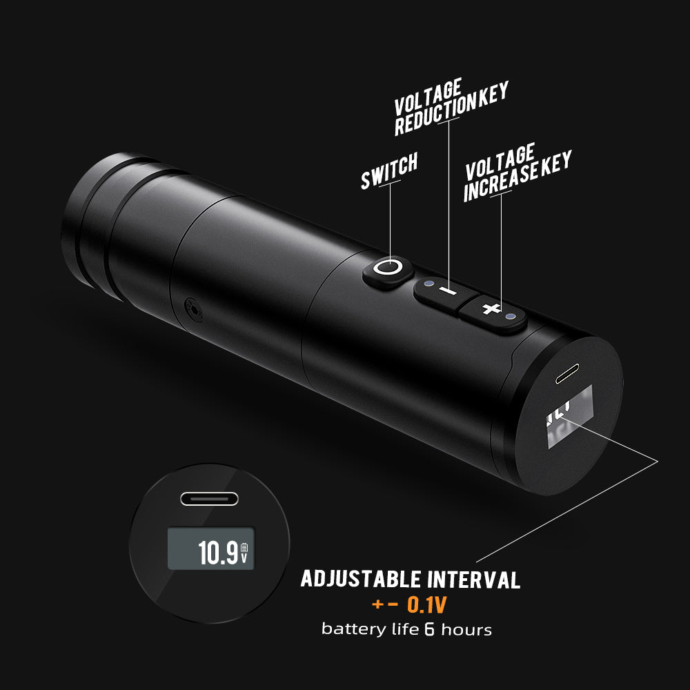 Ambition Ninja Wireless Tattoo Machine with 4mm Stroke