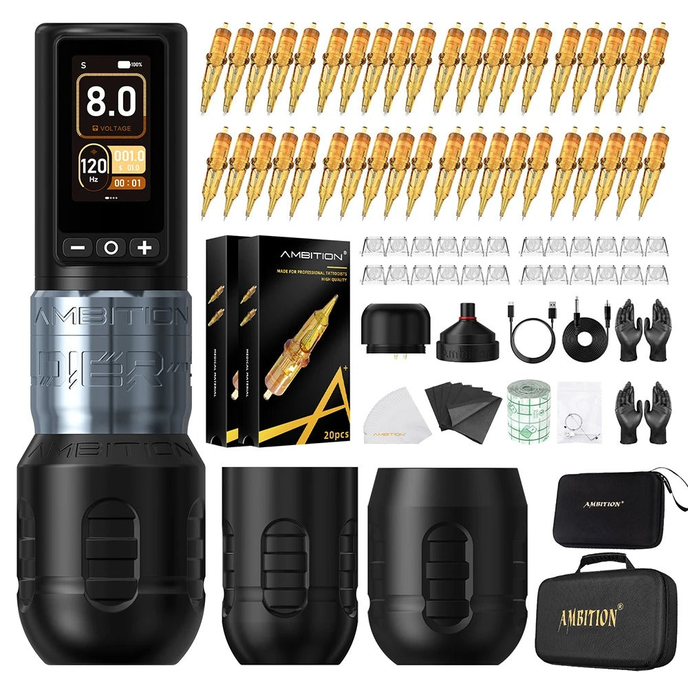 Ambition Soldier270 Wireless Tattoo Machine Kit