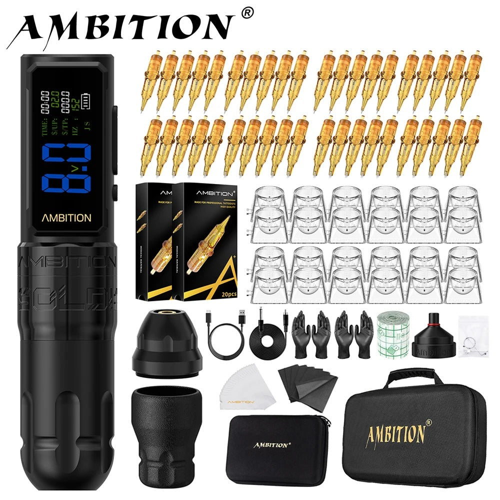Ambition Soldier270S Wireless Tattoo Machine Kit
